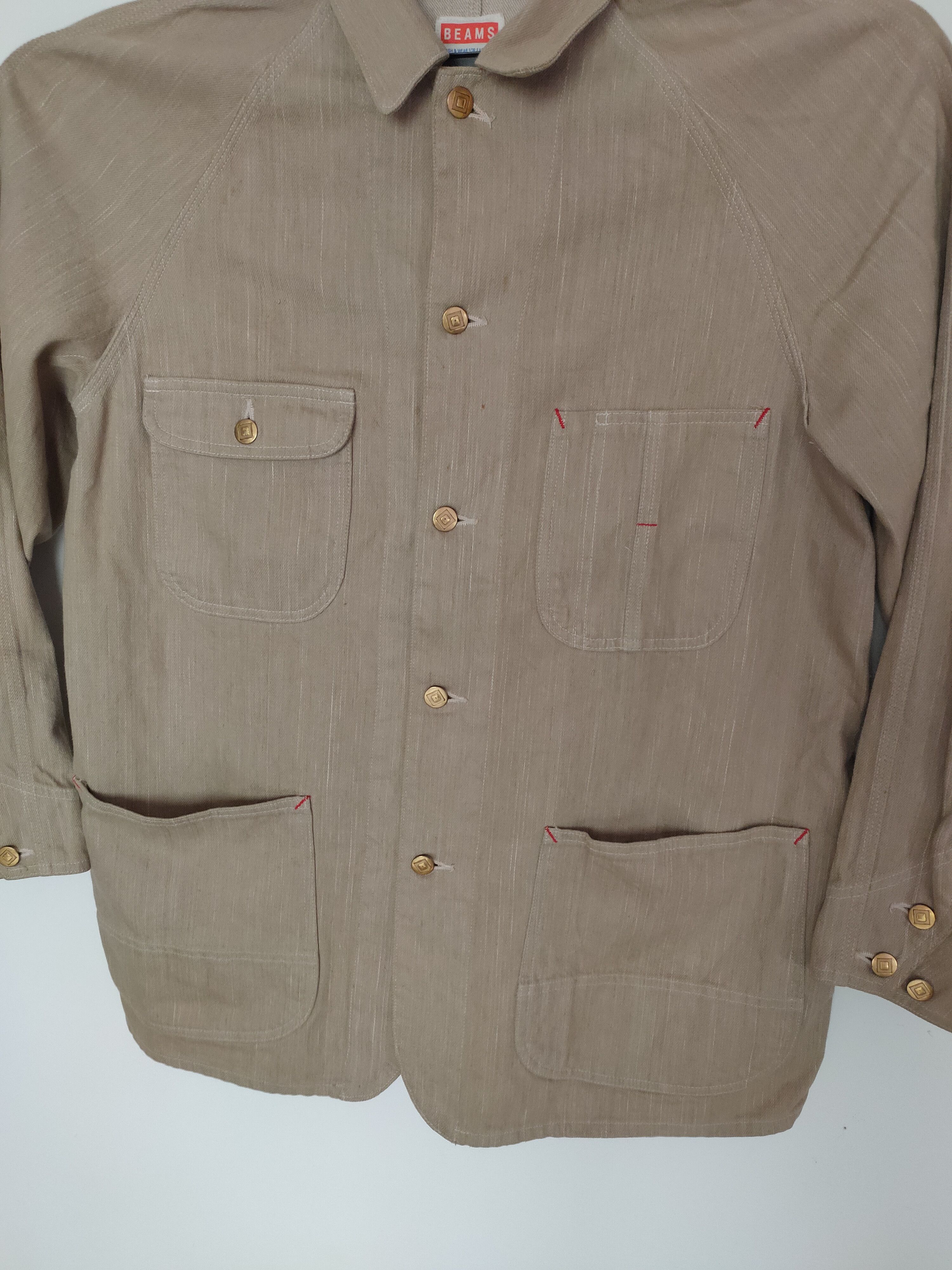 Beams Plus Beams Four Pocket Jacket Core Jacket Denim Jacket Size US L / EU 52-54 / 3 - 2 Thumbnail