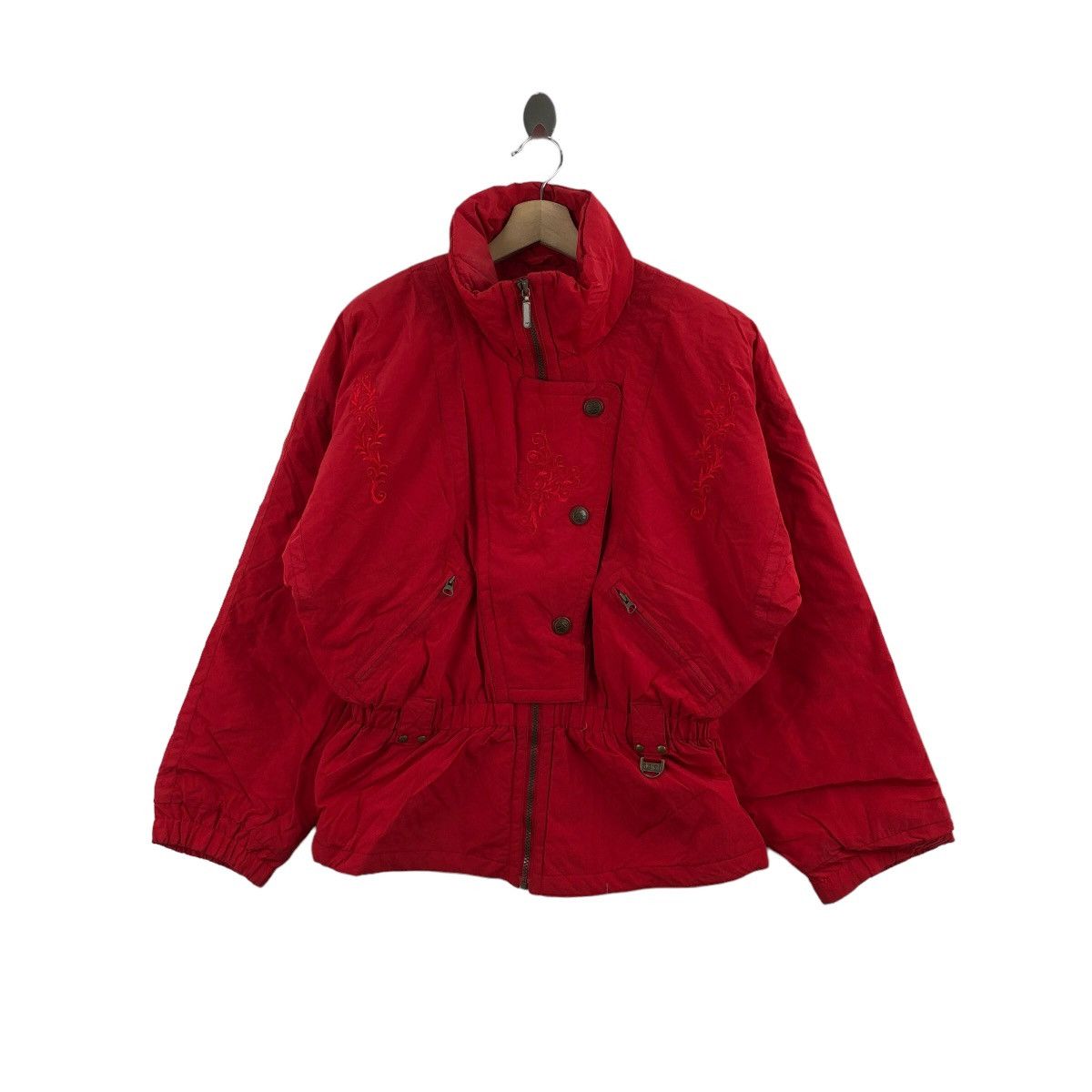 Vintage Vintage OSSI SKIWEAR Ski Jacket Red Colour Snowboarding Size M / US 6-8 / IT 42-44 - 1 Thumbnail