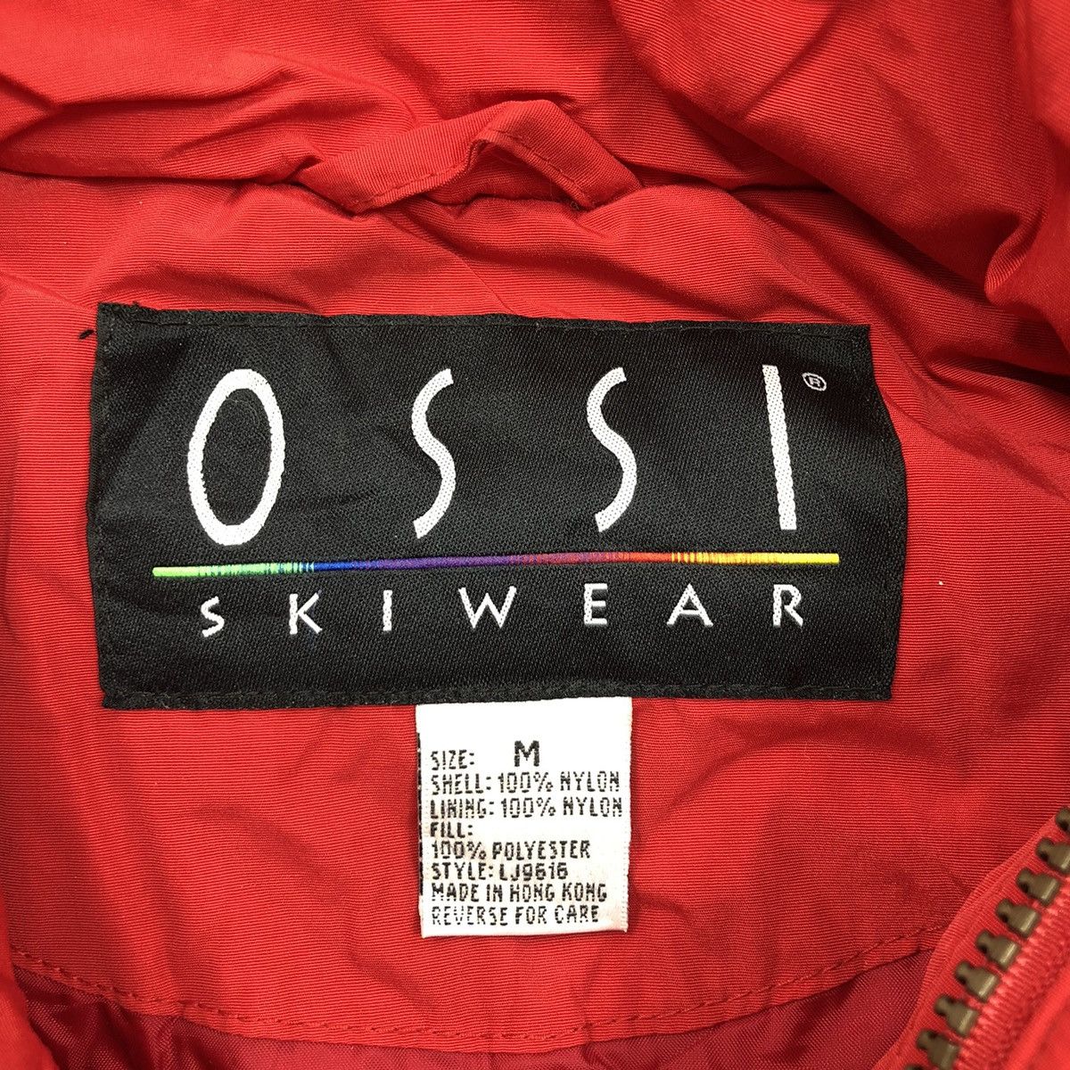 Vintage Vintage OSSI SKIWEAR Ski Jacket Red Colour Snowboarding Size M / US 6-8 / IT 42-44 - 5 Thumbnail