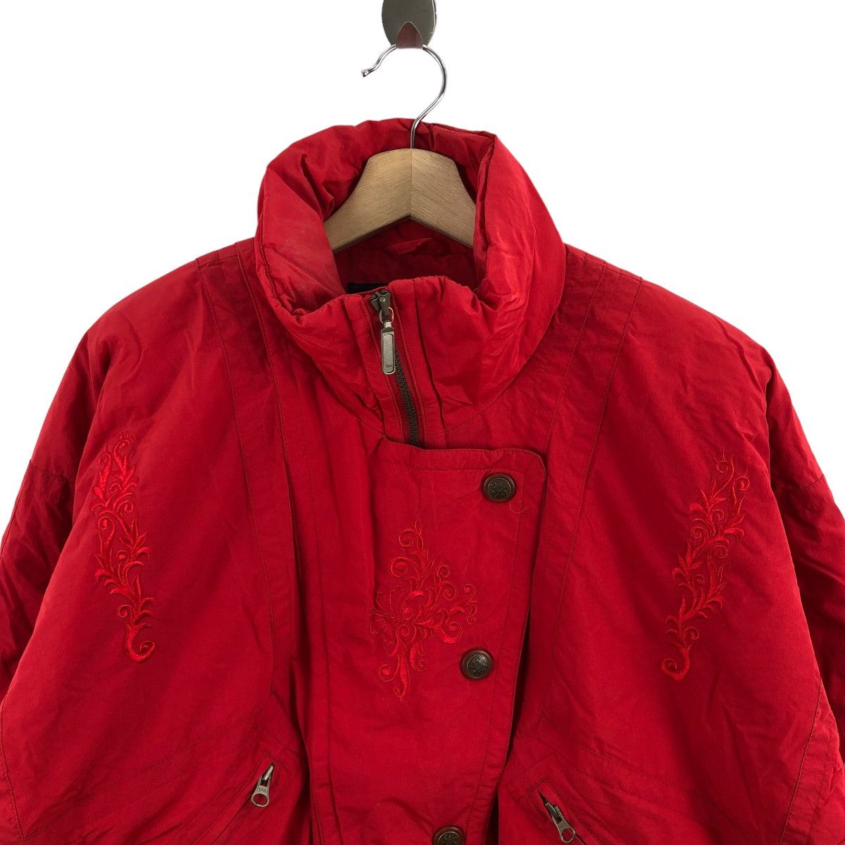 Vintage Vintage OSSI SKIWEAR Ski Jacket Red Colour Snowboarding Size M / US 6-8 / IT 42-44 - 2 Thumbnail