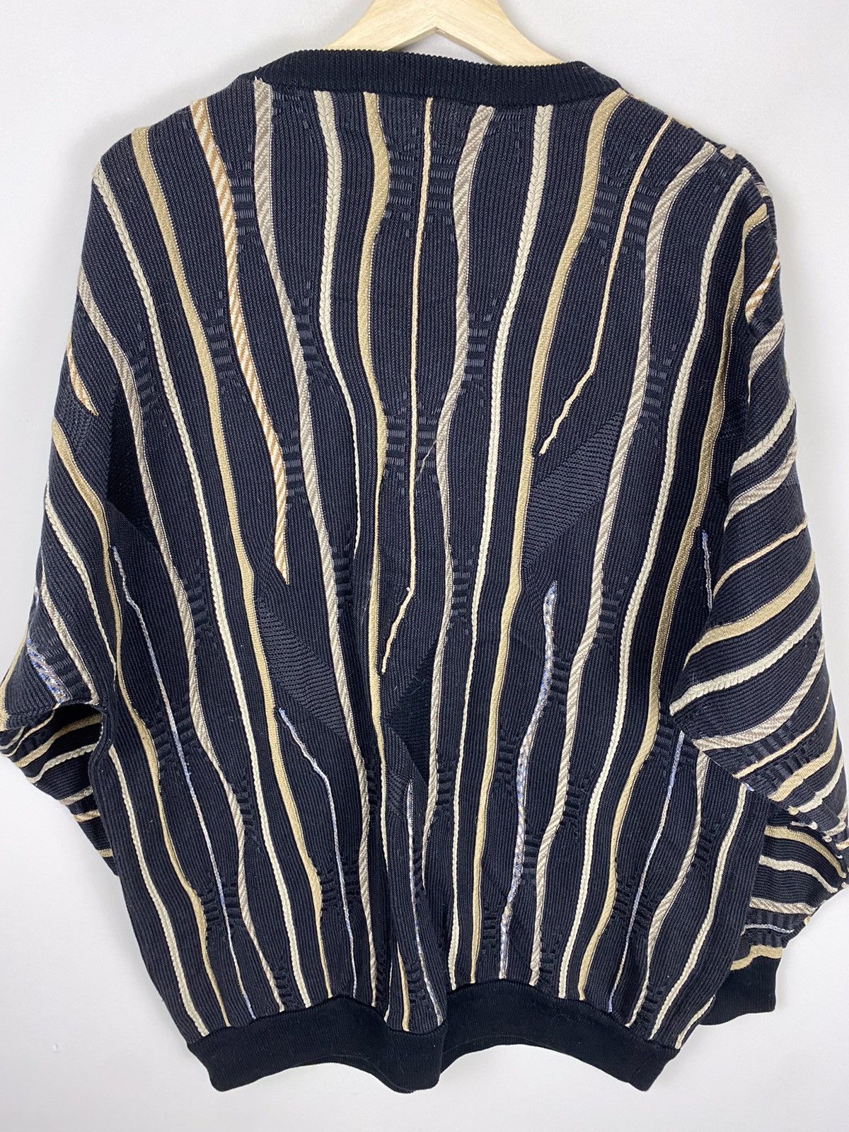 Vintage Vintage Chord Wave Knit Sweater Size US M / EU 48-50 / 2 - 3 Thumbnail