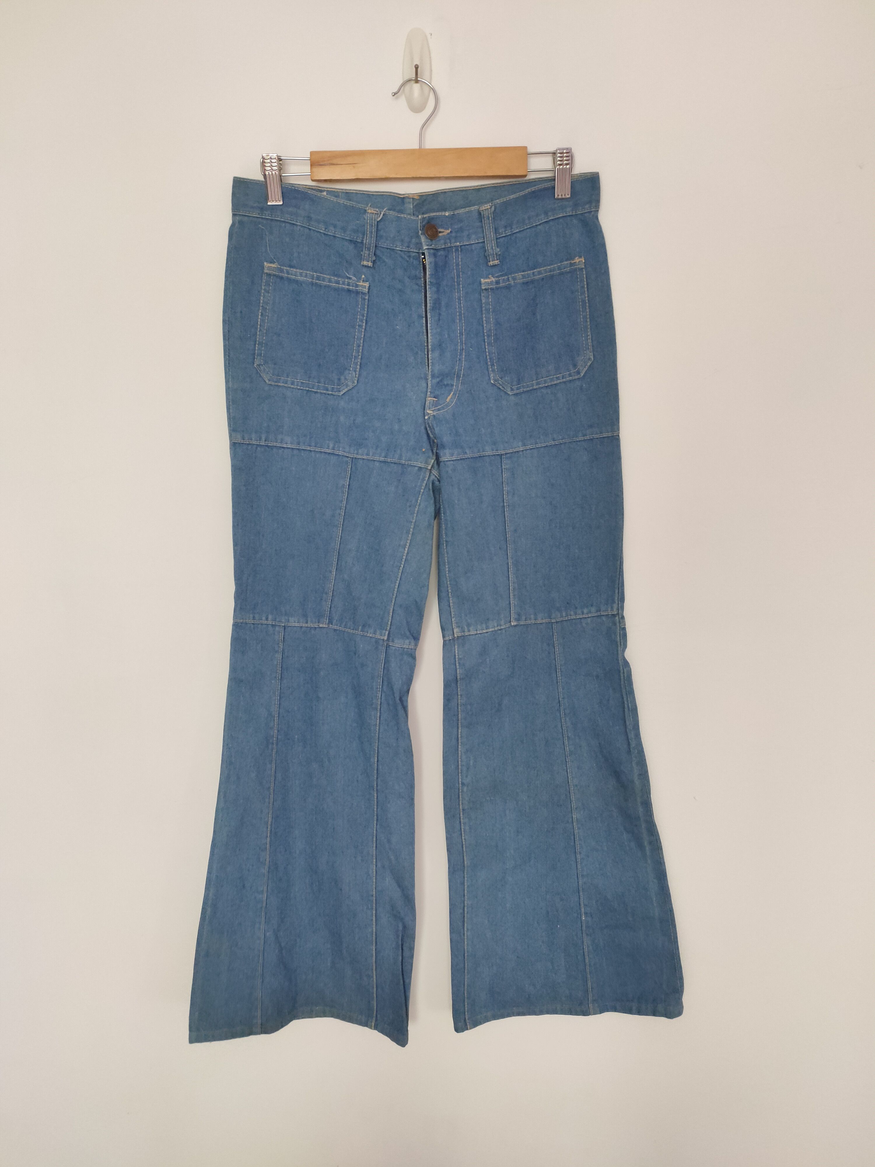 Rare Vintage Edwin Bush Pant Patchwork Denim