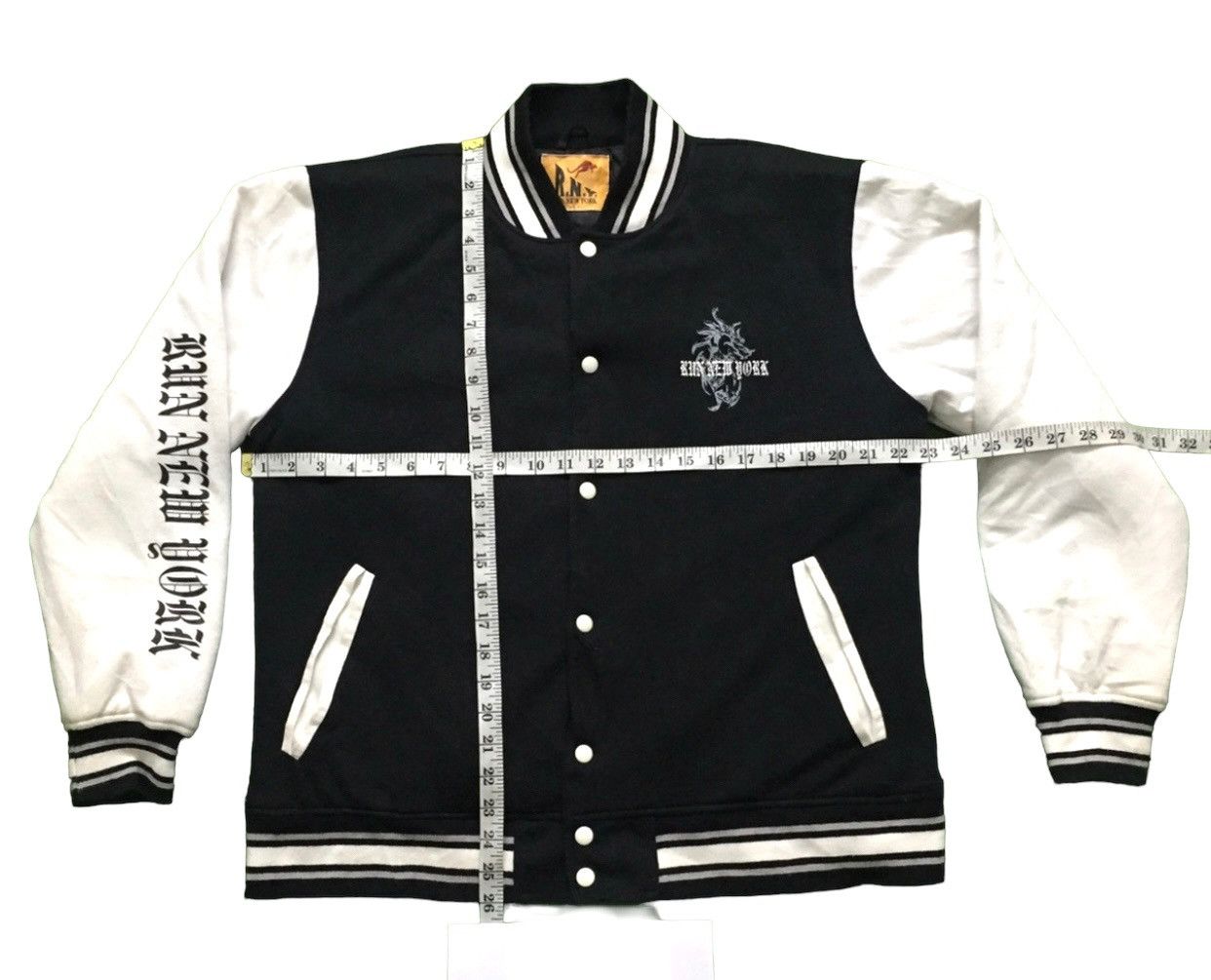 Vintage Vintage RUN NEW YORK Streetwear Varsity Jacket Size US L / EU 52-54 / 3 - 4 Thumbnail