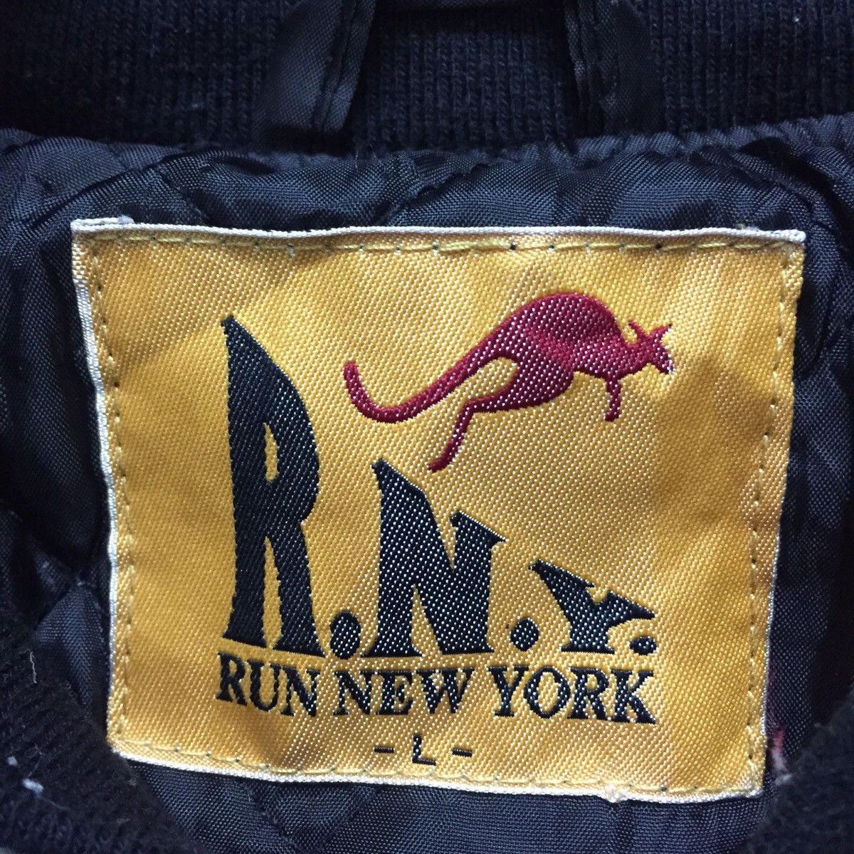 Vintage Vintage RUN NEW YORK Streetwear Varsity Jacket Size US L / EU 52-54 / 3 - 10 Thumbnail