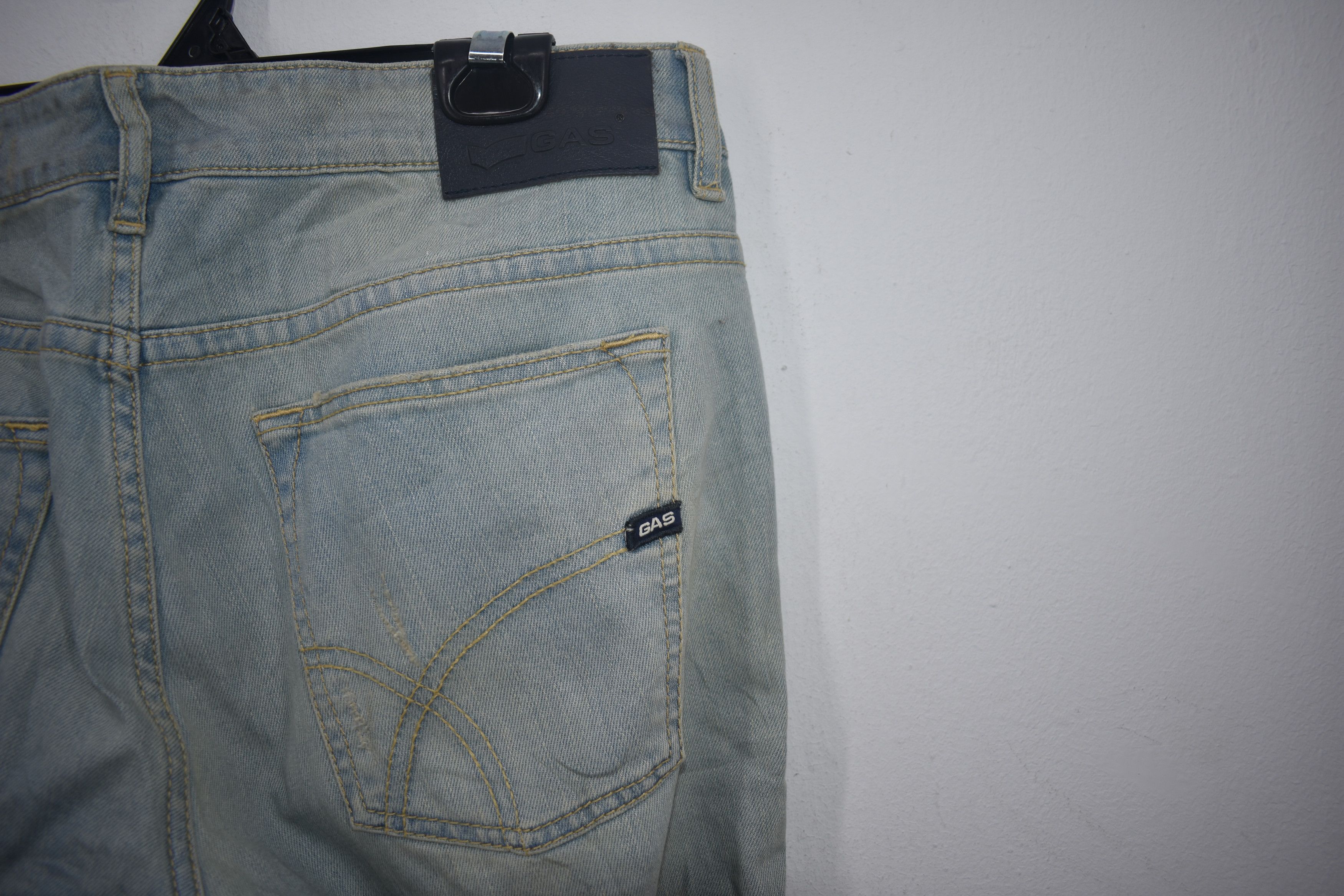 GAS Vintage Gas Jeans Distressed Denim Pants Size US 33 - 6 Thumbnail