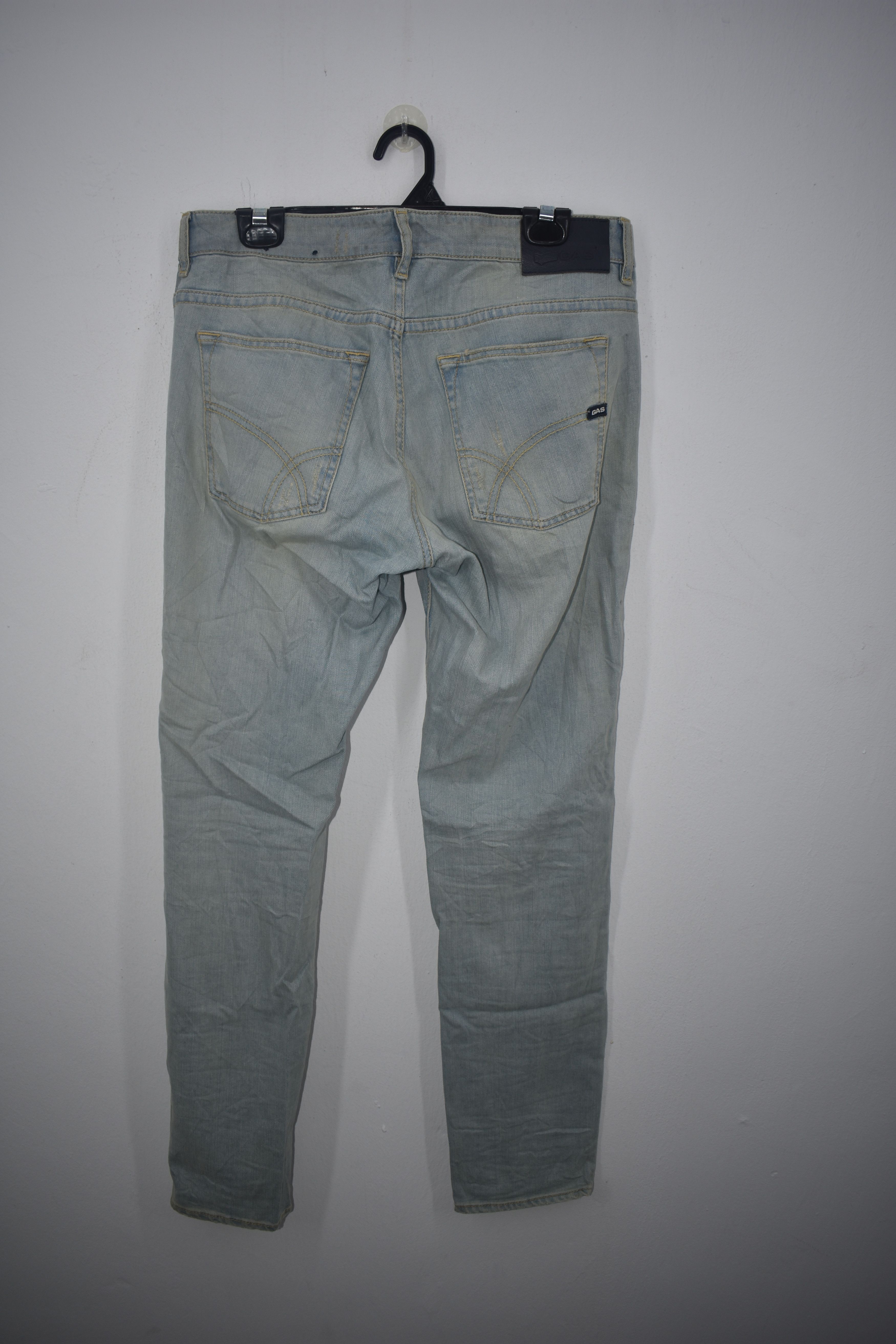 GAS Vintage Gas Jeans Distressed Denim Pants Size US 33 - 5 Thumbnail