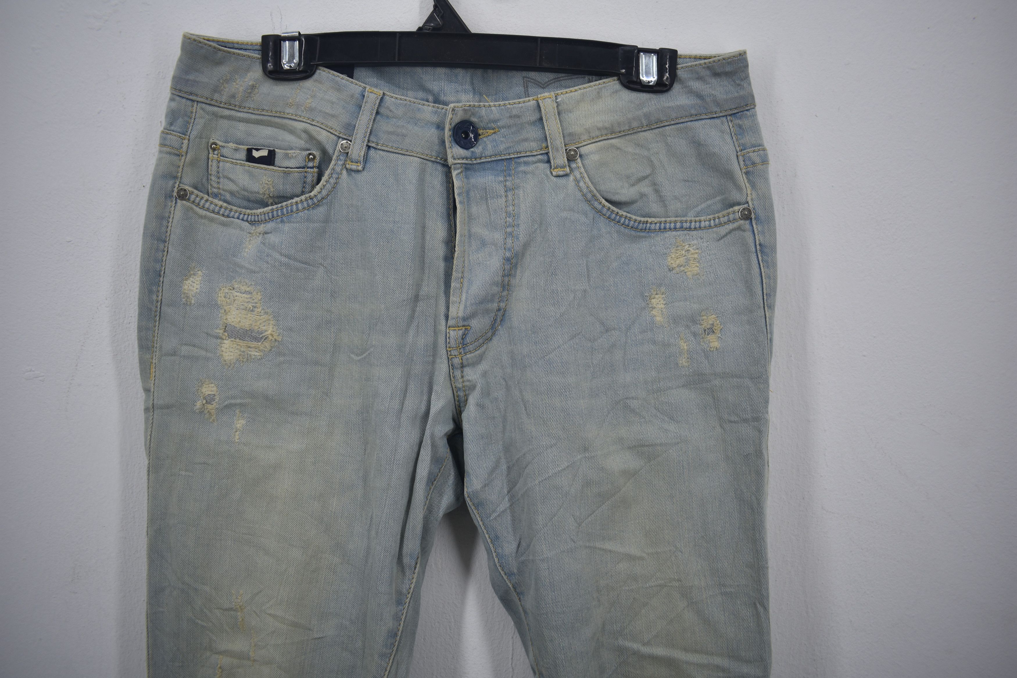 GAS Vintage Gas Jeans Distressed Denim Pants Size US 33 - 2 Thumbnail
