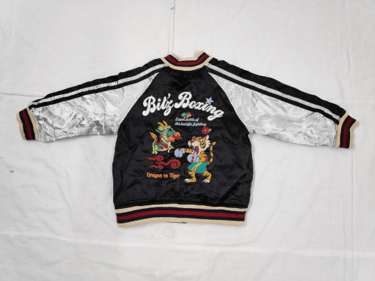 Japanese Brand Sukajan Aloha Hawaii Embroidered Jacket Kids Size US XXS / EU 40 - 6 Thumbnail