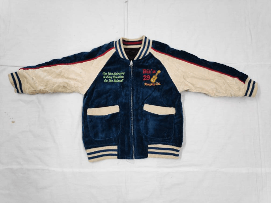 Japanese Brand Sukajan Aloha Hawaii Embroidered Jacket Kids Size US XXS / EU 40 - 3 Thumbnail