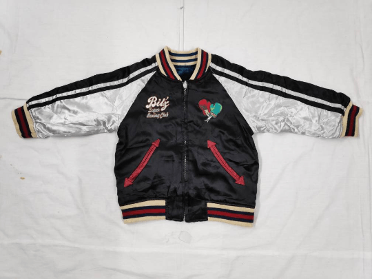 Japanese Brand Sukajan Aloha Hawaii Embroidered Jacket Kids Size US XXS / EU 40 - 4 Thumbnail