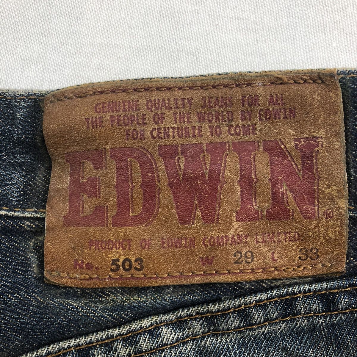 Edwin Edwin 505 Jeans Japan Made Distressed Denim Size US 29 - 9 Thumbnail