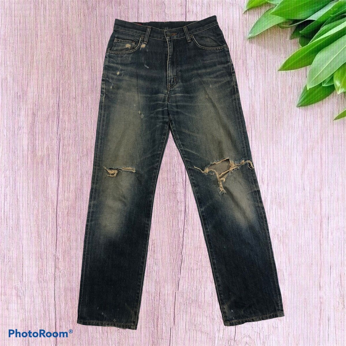 Edwin Edwin 505 Jeans Japan Made Distressed Denim Size US 29 - 1 Thumbnail