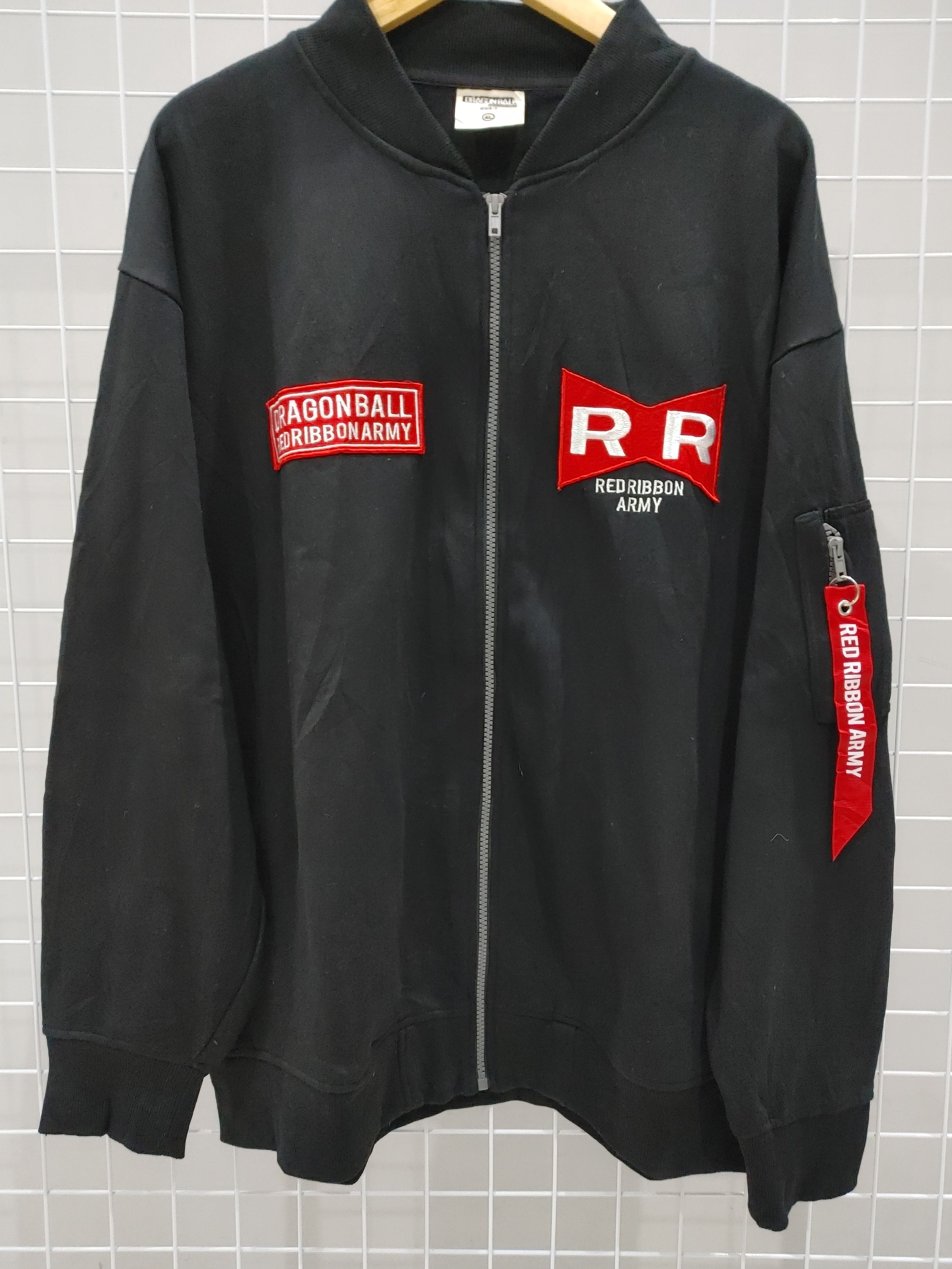 Red ribbon army bomber jacket deals