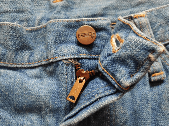 Vintage Vintage MAVERRICK BLUE BELL Jeans Raw Denim Distressed Size US 31 - 5 Thumbnail