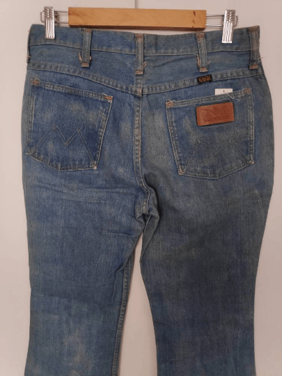 Vintage Vintage MAVERRICK BLUE BELL Jeans Raw Denim Distressed Size US 31 - 4 Thumbnail