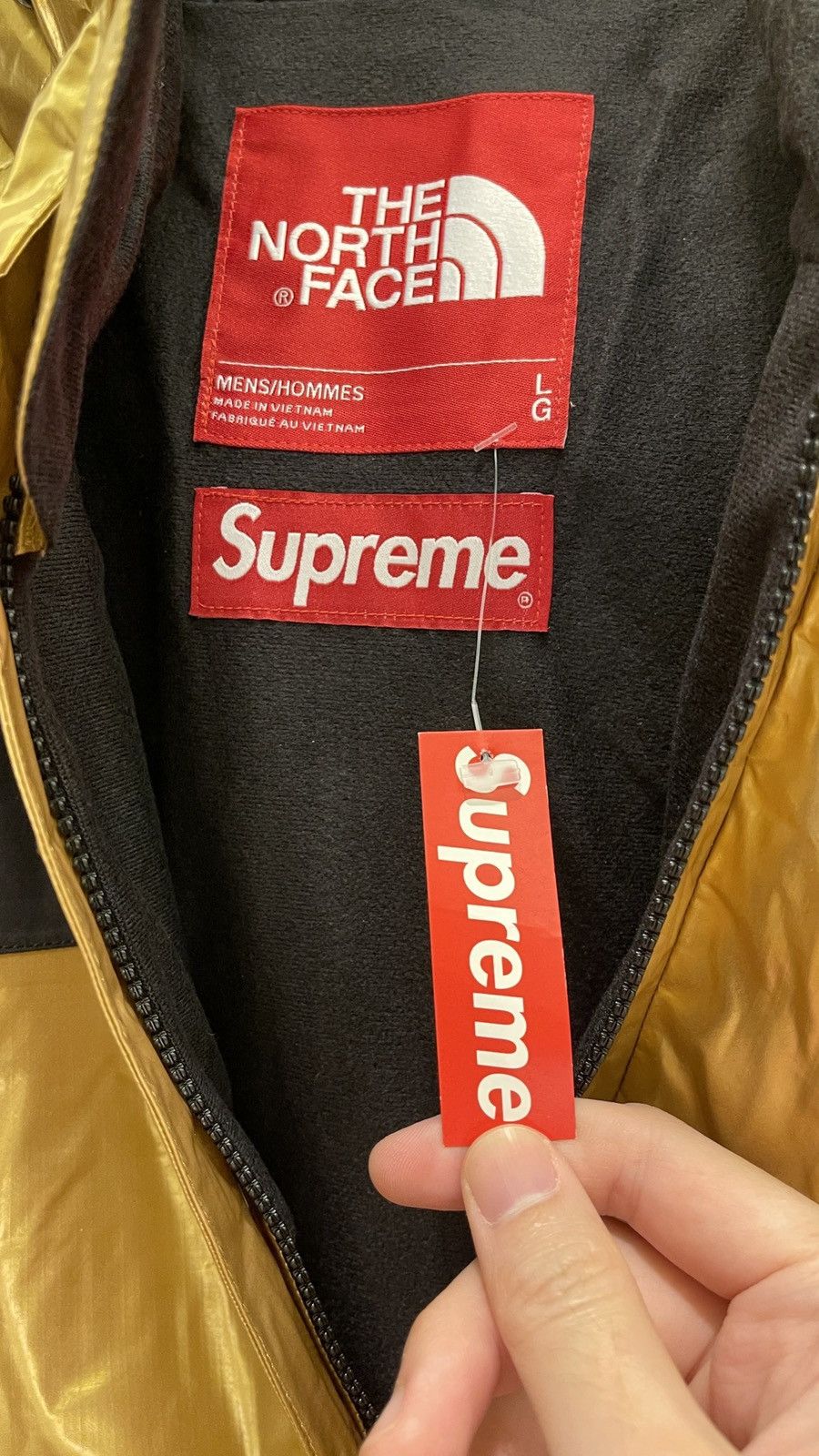 Supreme × The North Face Supreme The North Face Metallic Mountain Parka Gold Size US L / EU 52-54 / 3 - 6 Thumbnail