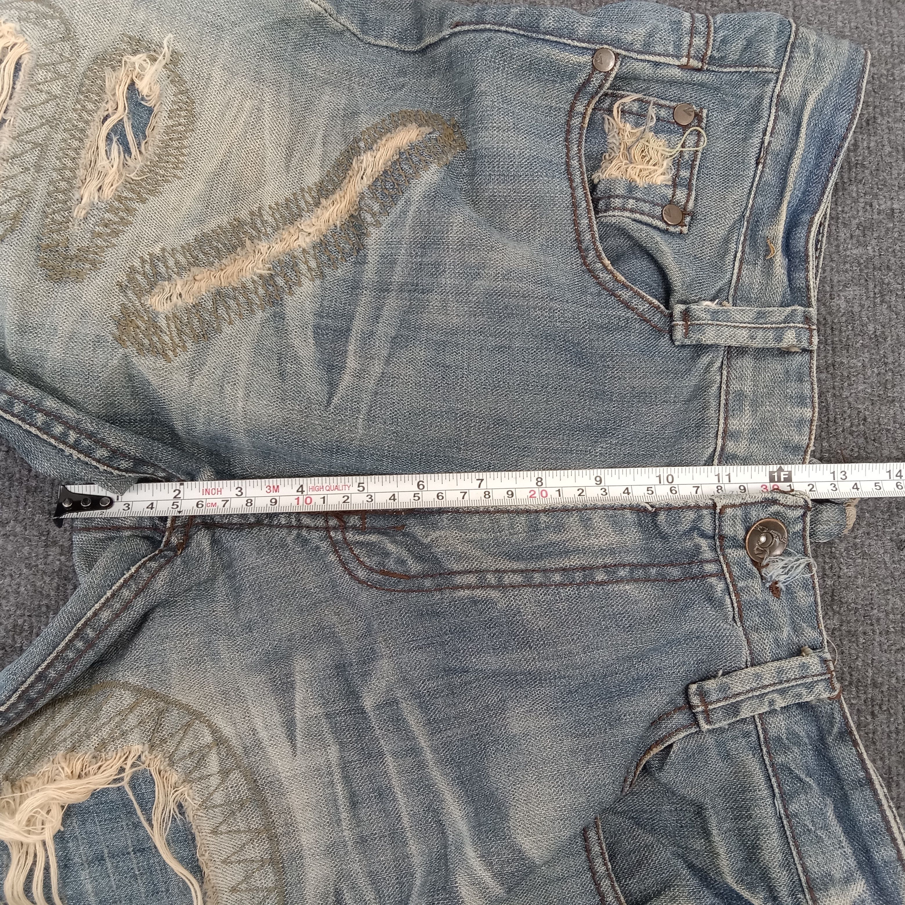 Energie × Vintage ENERGIE Distressed Japanese Style Denim Jeans Size US 35 - 11 Thumbnail