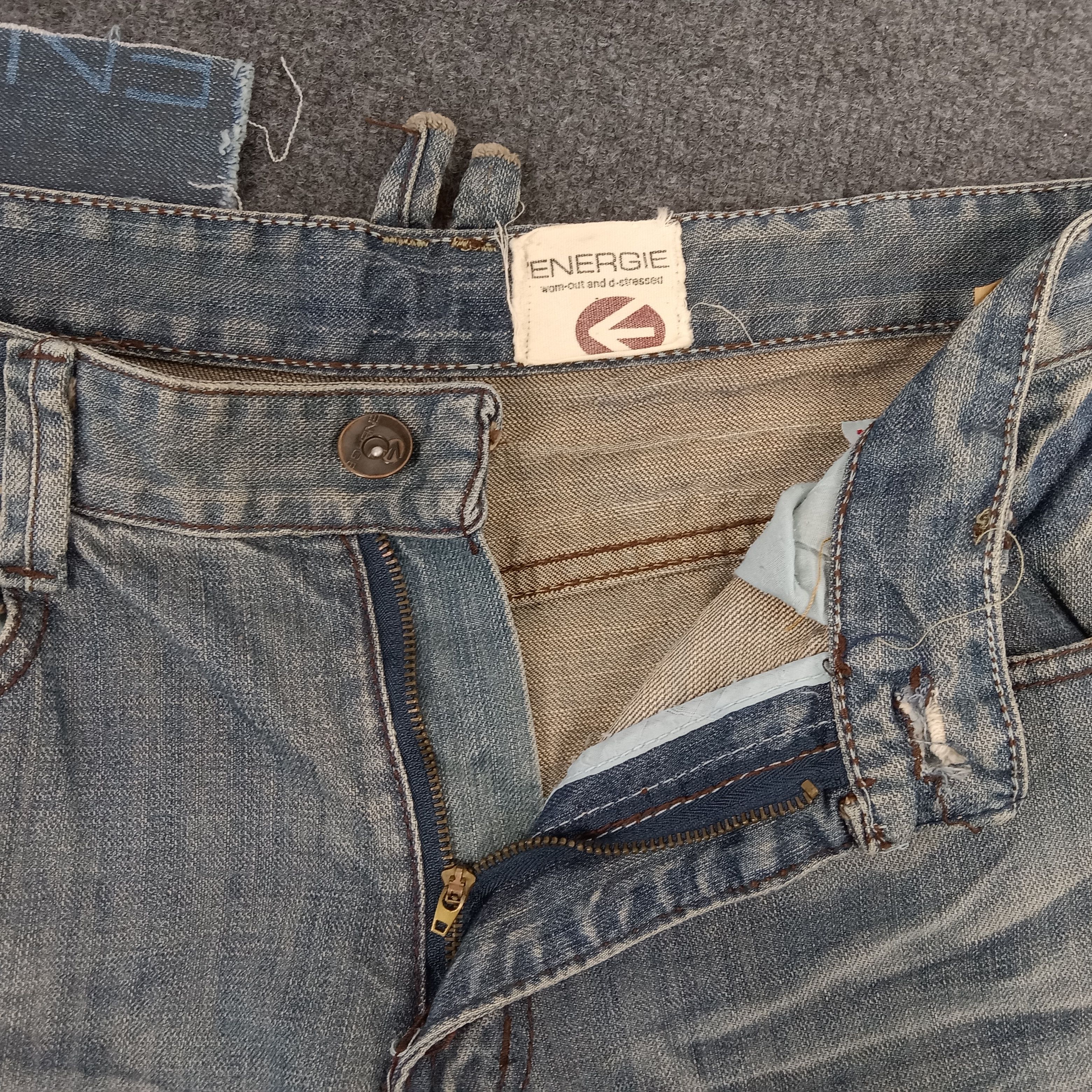 Energie × Vintage ENERGIE Distressed Japanese Style Denim Jeans Size US 35 - 5 Thumbnail