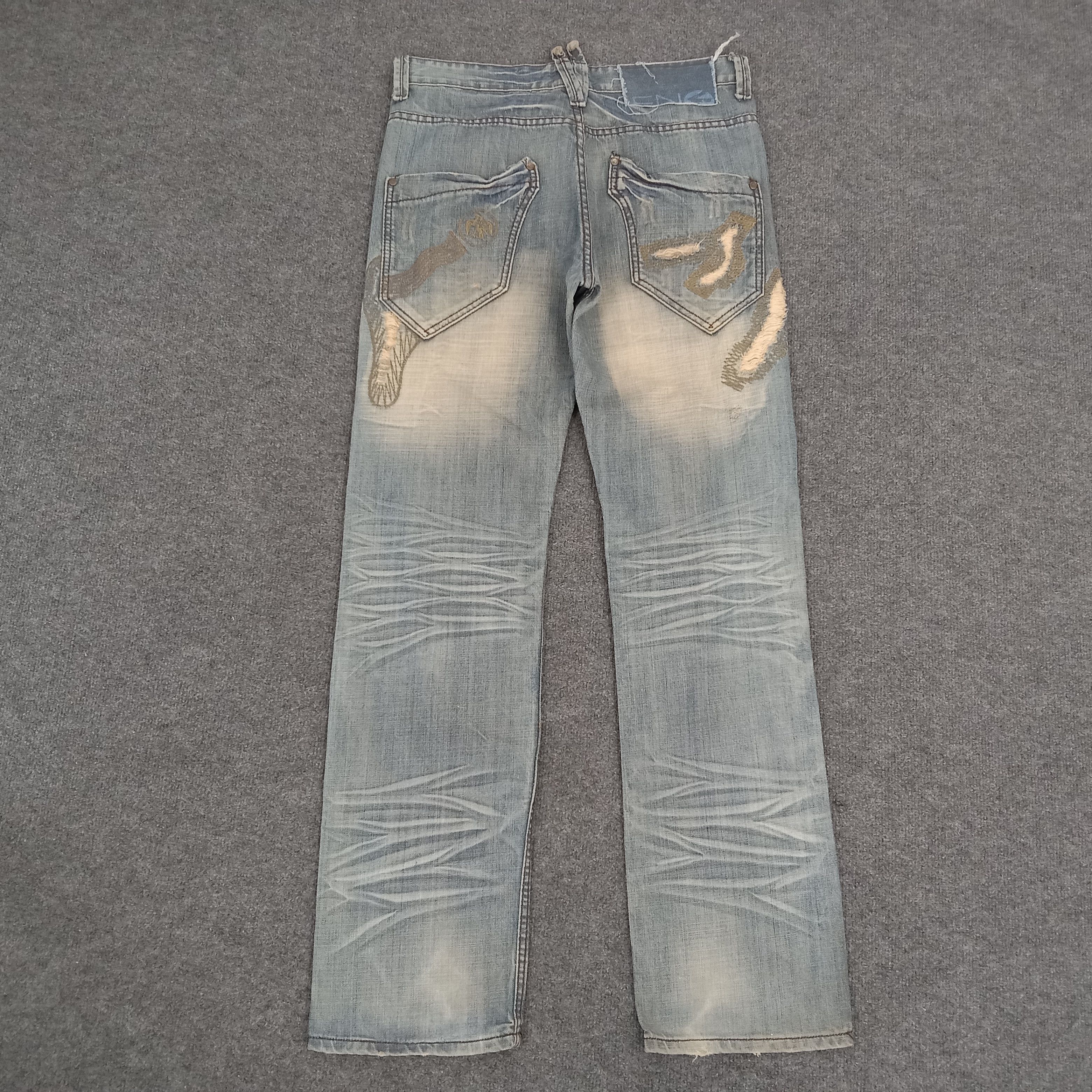 Energie × Vintage ENERGIE Distressed Japanese Style Denim Jeans Size US 35 - 2 Thumbnail
