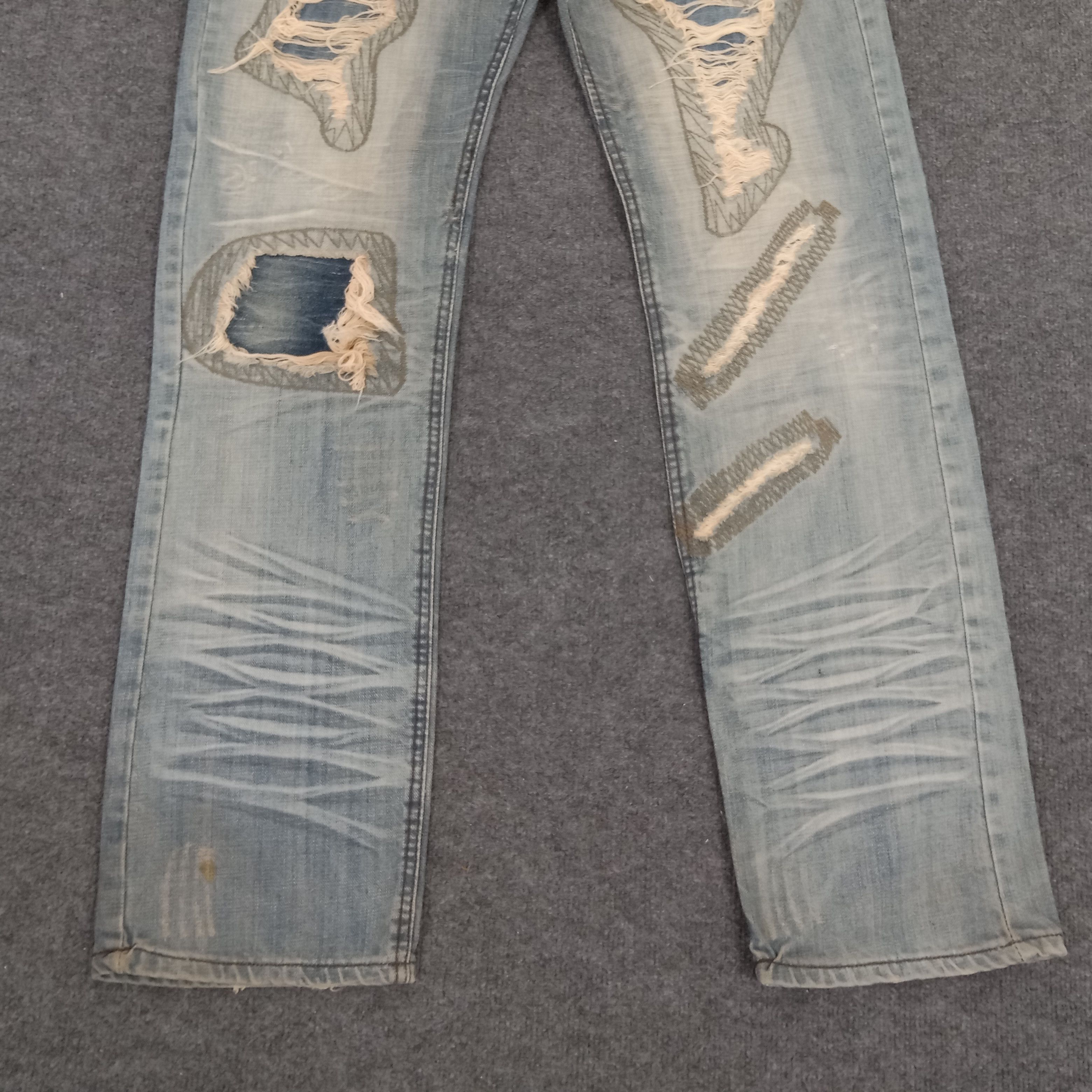 Energie × Vintage ENERGIE Distressed Japanese Style Denim Jeans Size US 35 - 3 Thumbnail