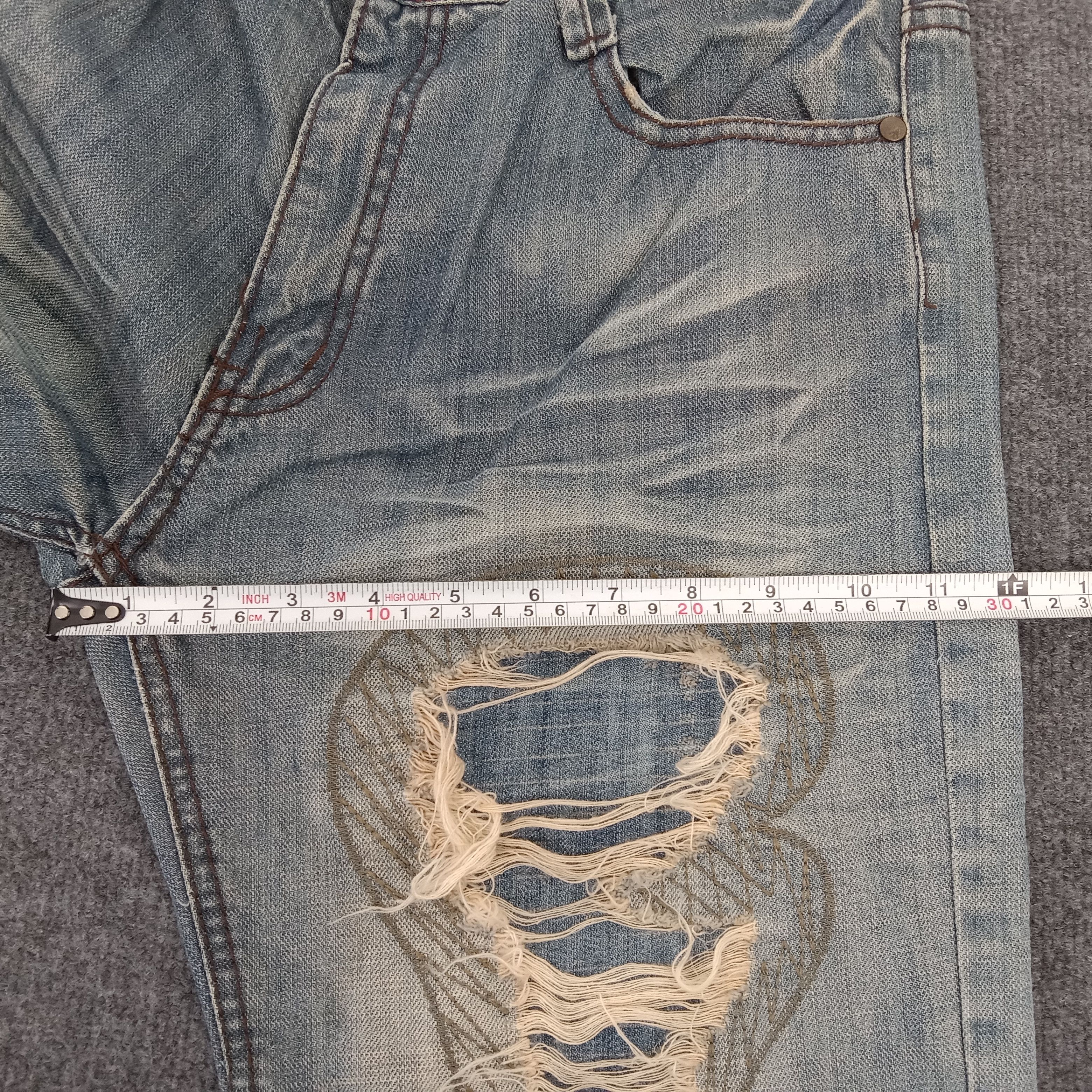 Energie × Vintage ENERGIE Distressed Japanese Style Denim Jeans Size US 35 - 12 Thumbnail
