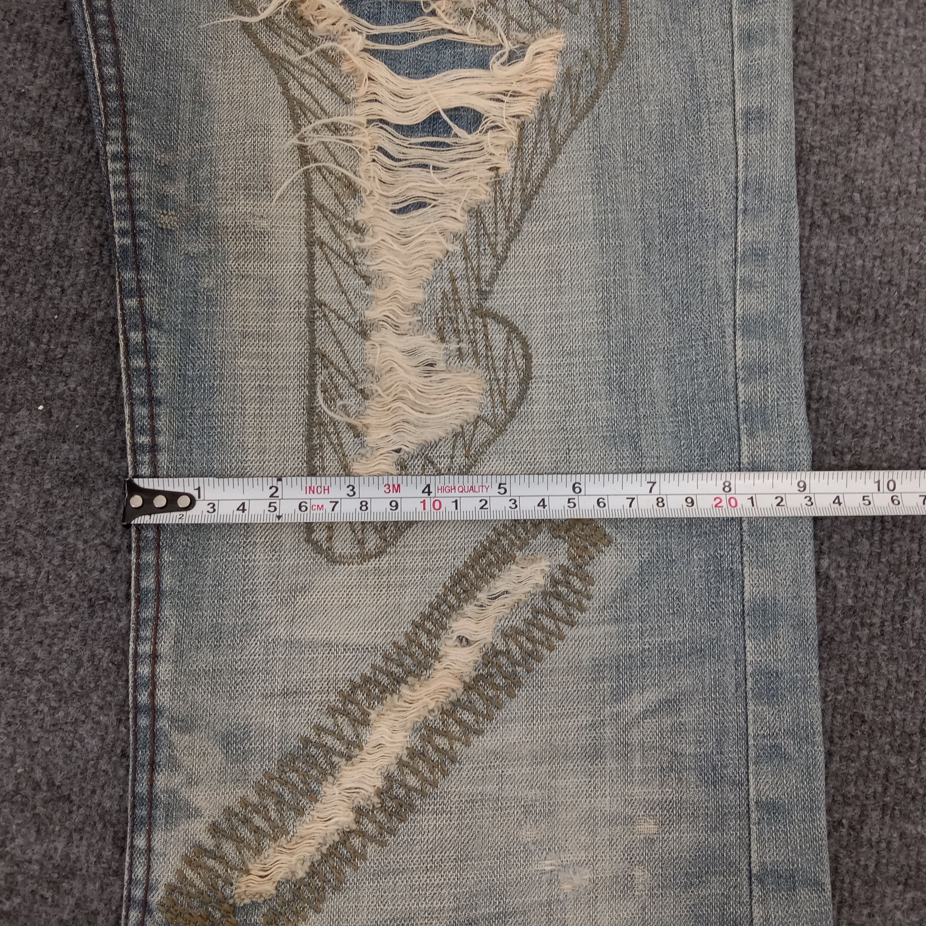 Energie × Vintage ENERGIE Distressed Japanese Style Denim Jeans Size US 35 - 13 Thumbnail