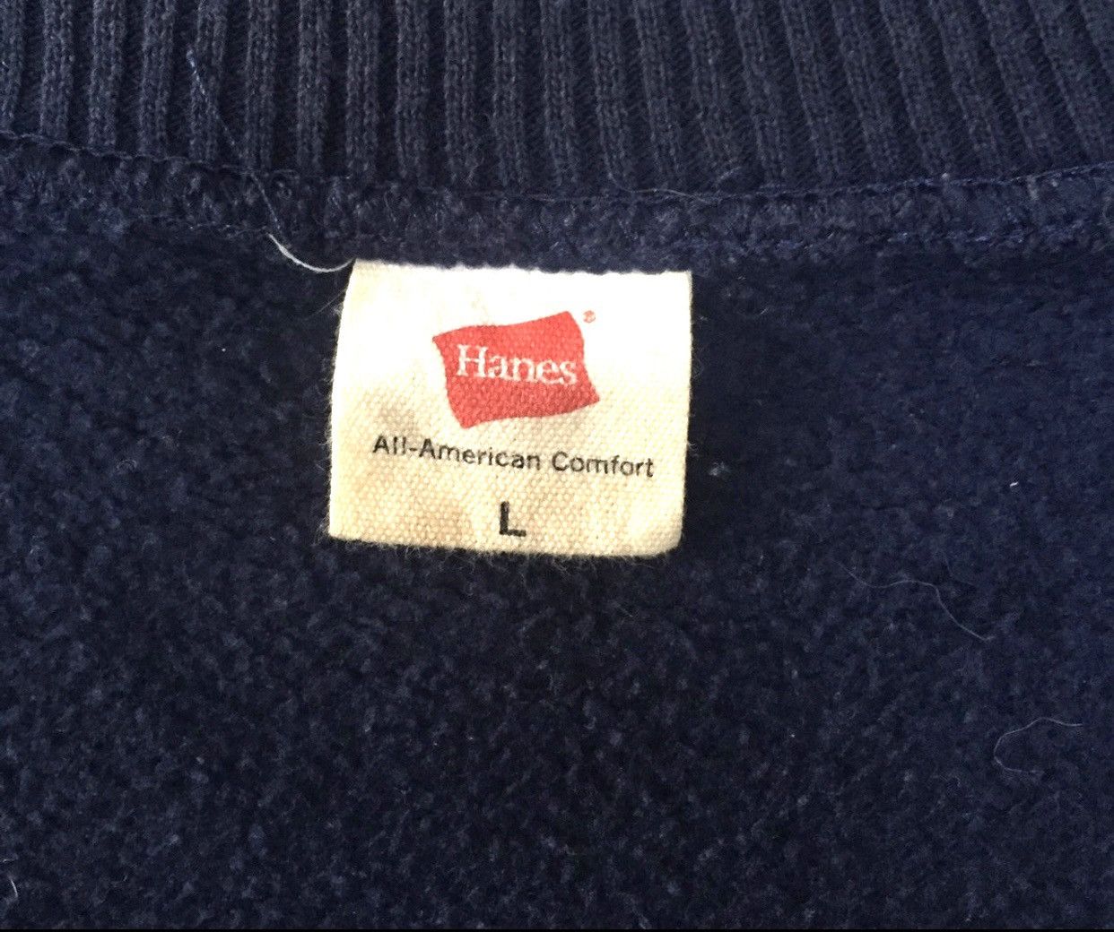 Hanes × Japanese Brand × Vintage Vintage Hanes Plain Small Logo Crewneck Sweatshirt Size US L / EU 52-54 / 3 - 6 Thumbnail
