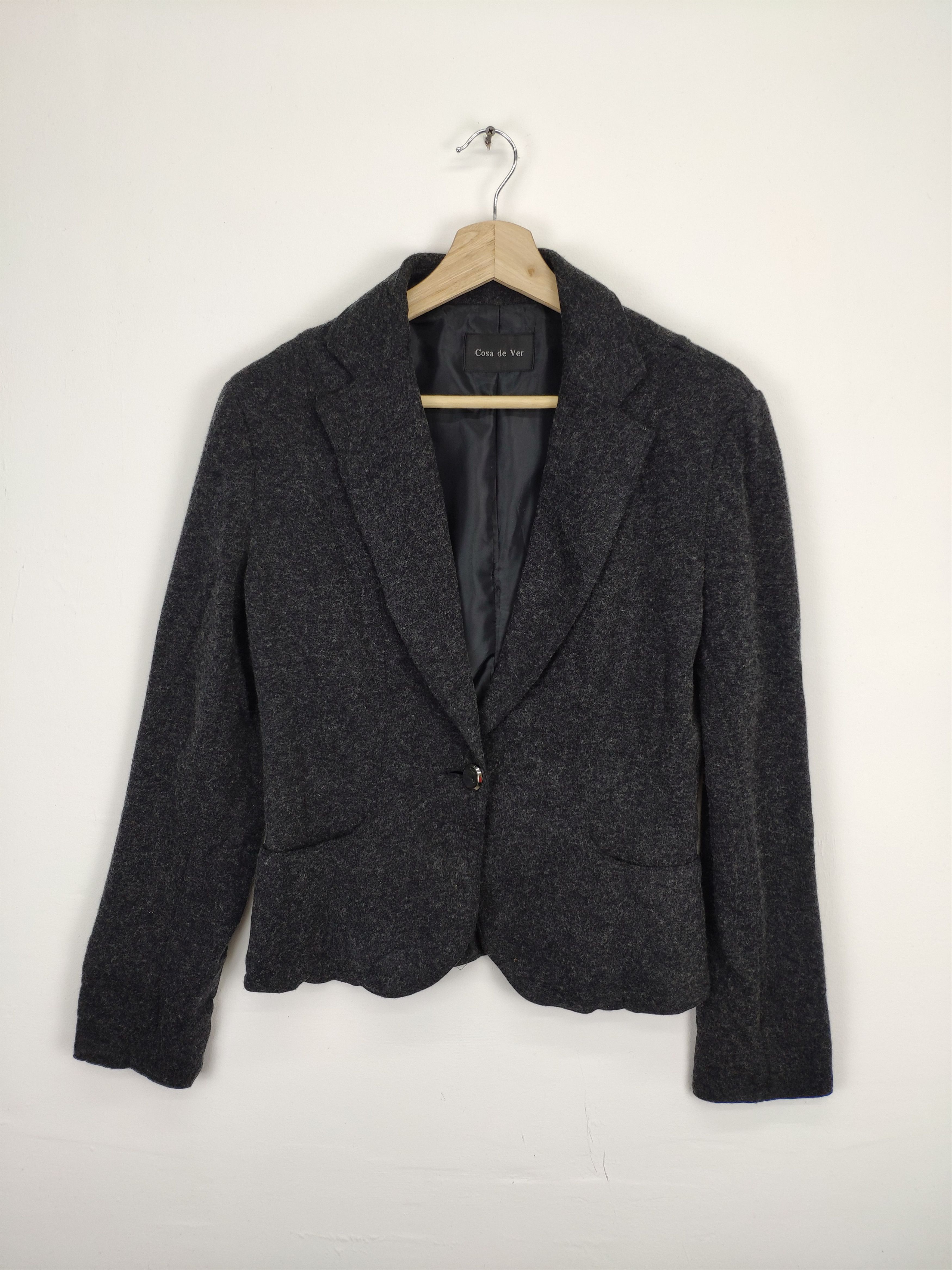 Designer × Japanese Brand Vintage Wool Blazer Coat Jacket Size S / US 4 / IT 40 - 1 Thumbnail