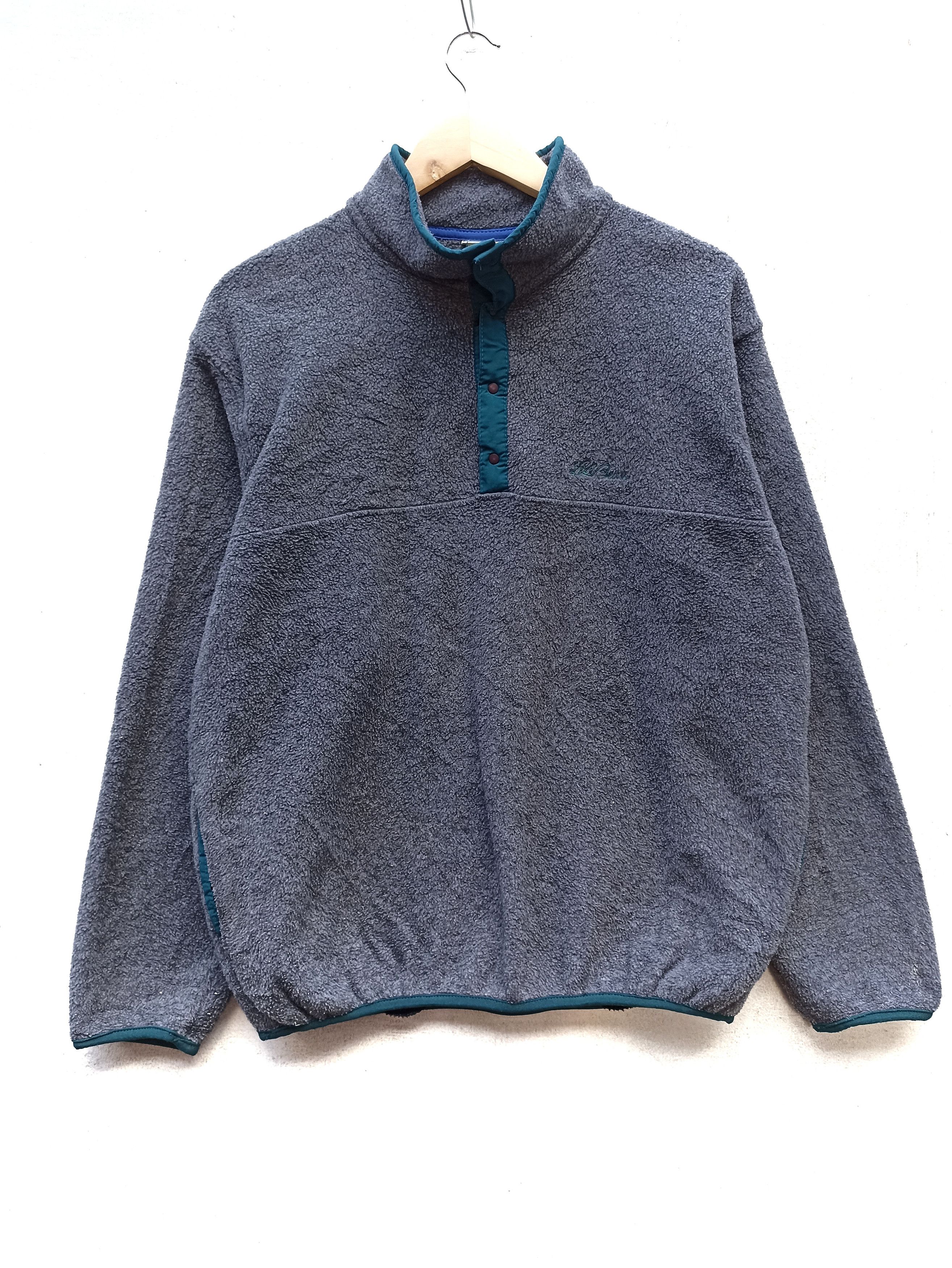 L.L. Bean × Vintage Vintage 90s Vintage LL Bean sweater fleece deep pile Size US L / EU 52-54 / 3 - 2 Thumbnail