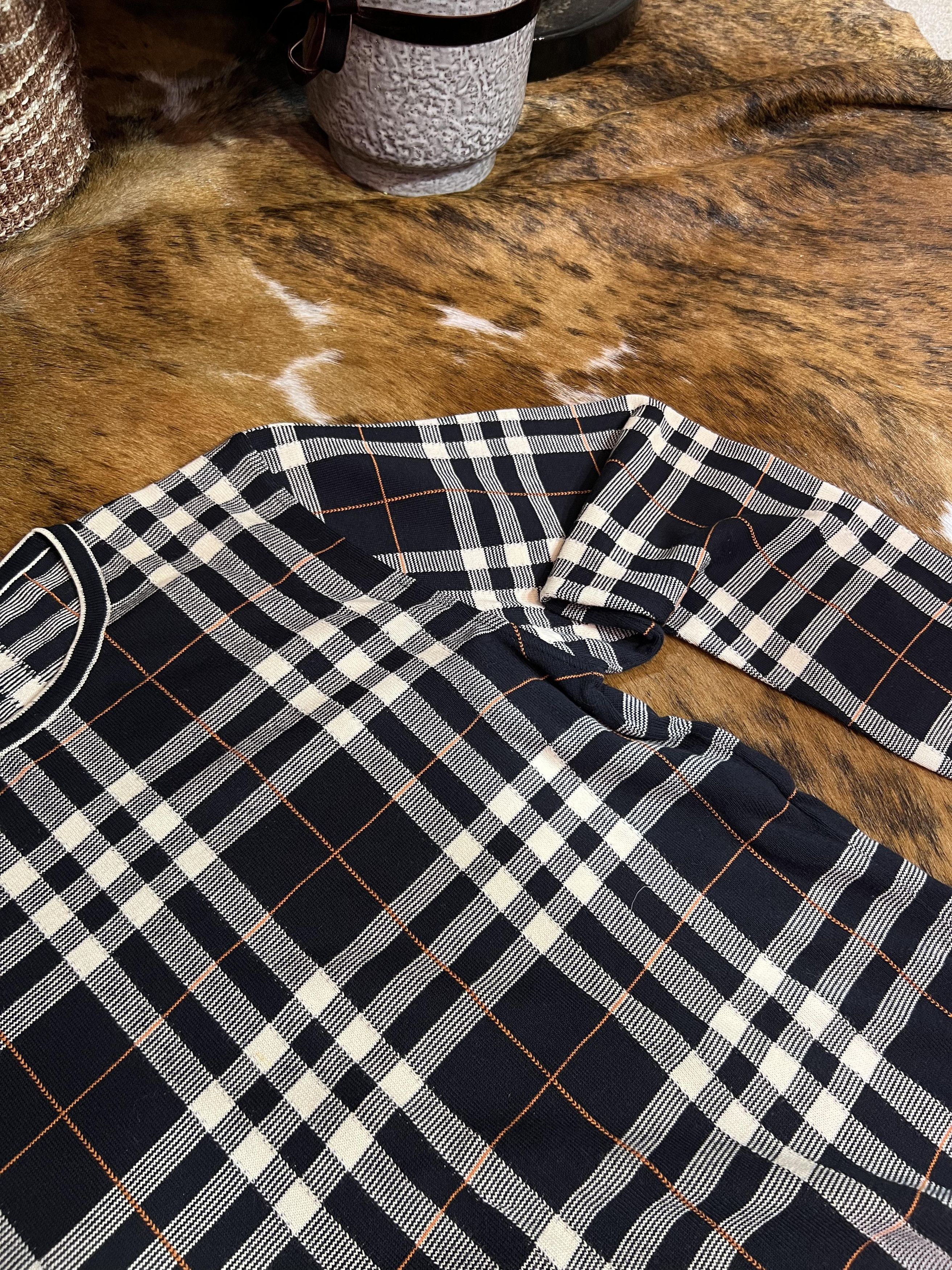 Burberry Burberry London Nova Check Classic Woven Sweater Size US M / EU 48-50 / 2 - 1 Thumbnail