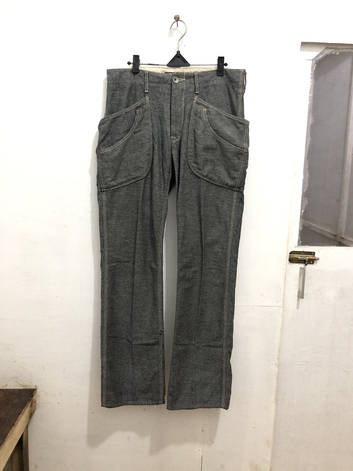 Japanese Brand Blue way workwear pants worker style trousers Size US 32 / EU 48 - 5 Thumbnail