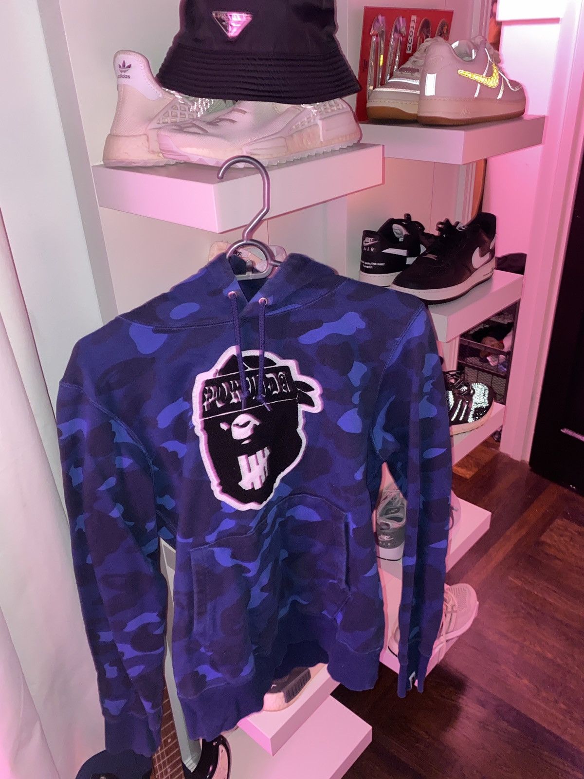 Bape × Undefeated Bape x Undefeated Blue Camo Milo Pullover (RARE From Japan) Size US M / EU 48-50 / 2 - 1 Thumbnail