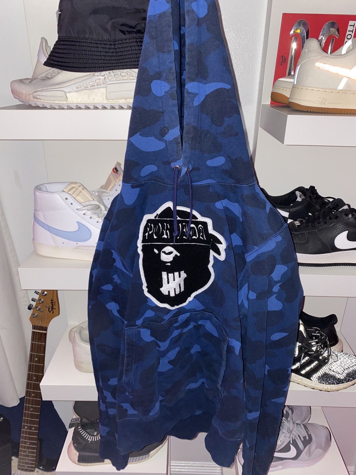 Bape × Undefeated Bape x Undefeated Blue Camo Milo Pullover (RARE From Japan) Size US M / EU 48-50 / 2 - 2 Thumbnail