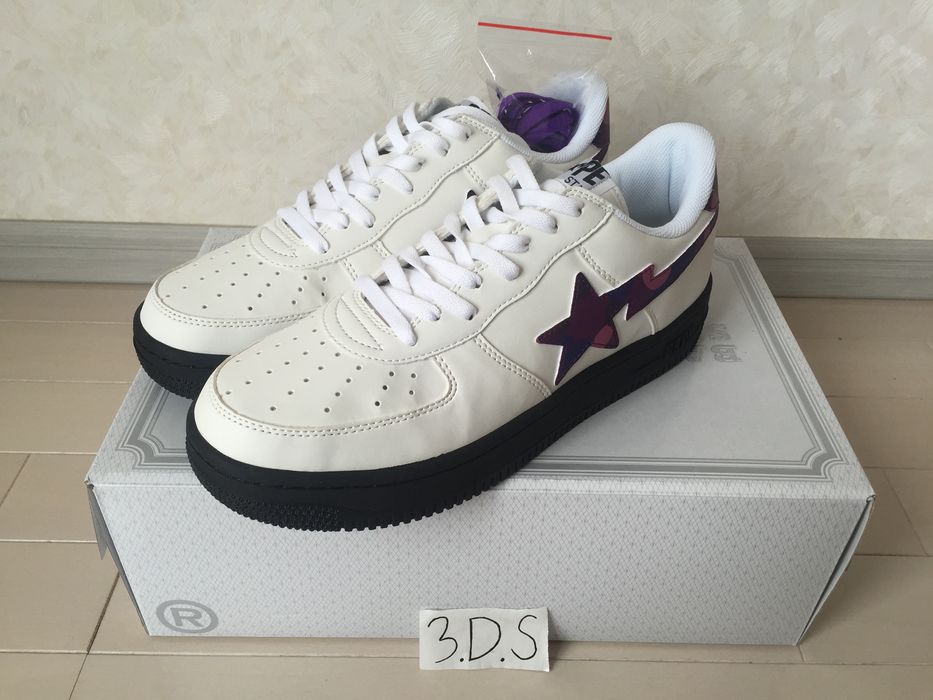 Bape BAPESTA Purple Camo Shoes | Grailed