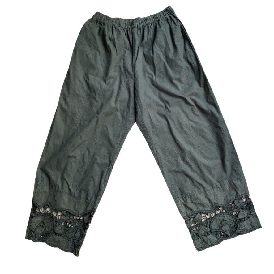 Comme des Garcons Tricot CDG Lace Hem Pants Size 27" / US 4 / IT 40 - 2 Thumbnail