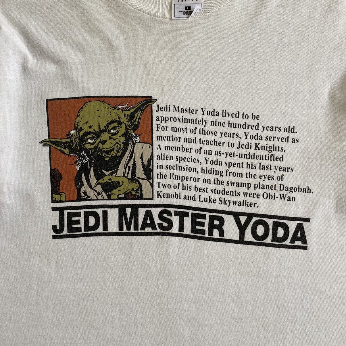 Star Wars Vintage 90’s Jedi Master Yoda Star Wars Promo Movie T-shirt Size US L / EU 52-54 / 3 - 7 Thumbnail