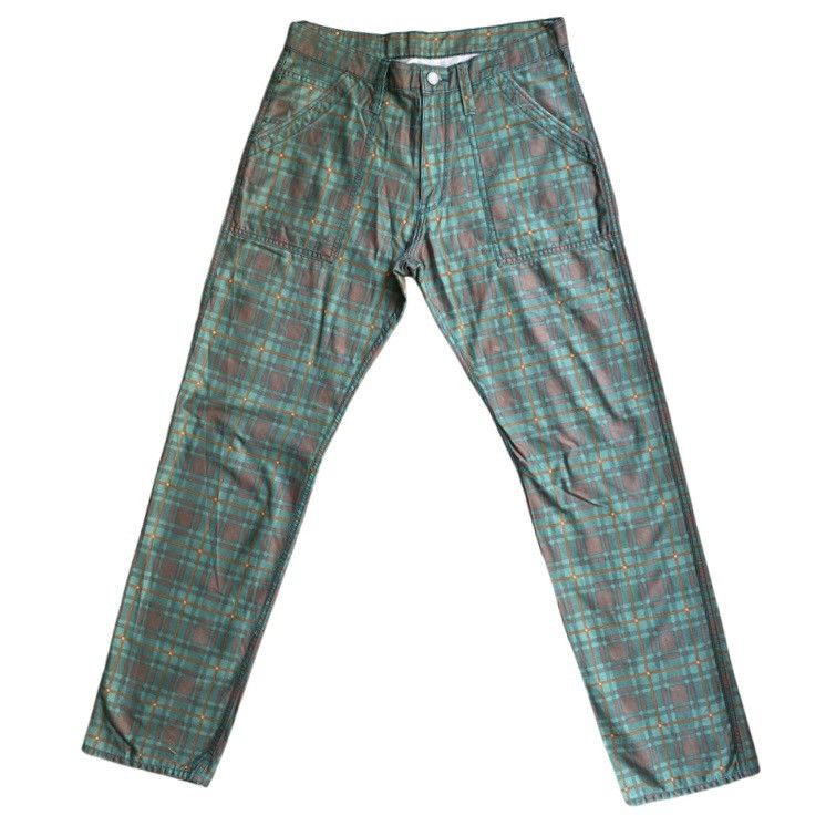 General Research SS 2002 Tartan Printed Cotton Drill Pants Size US 31 - 3 Thumbnail