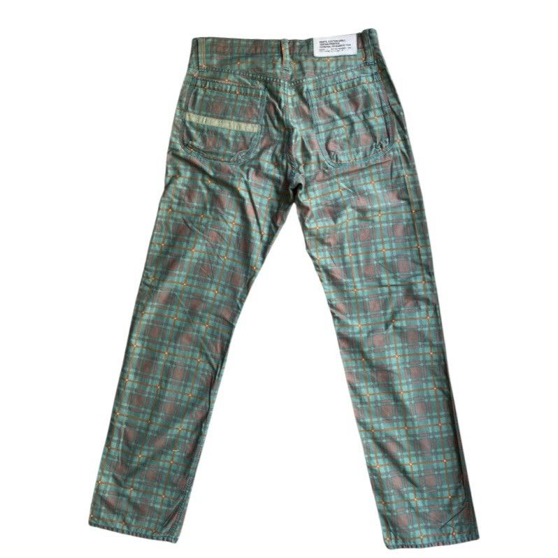 General Research SS 2002 Tartan Printed Cotton Drill Pants Size US 31 - 4 Thumbnail