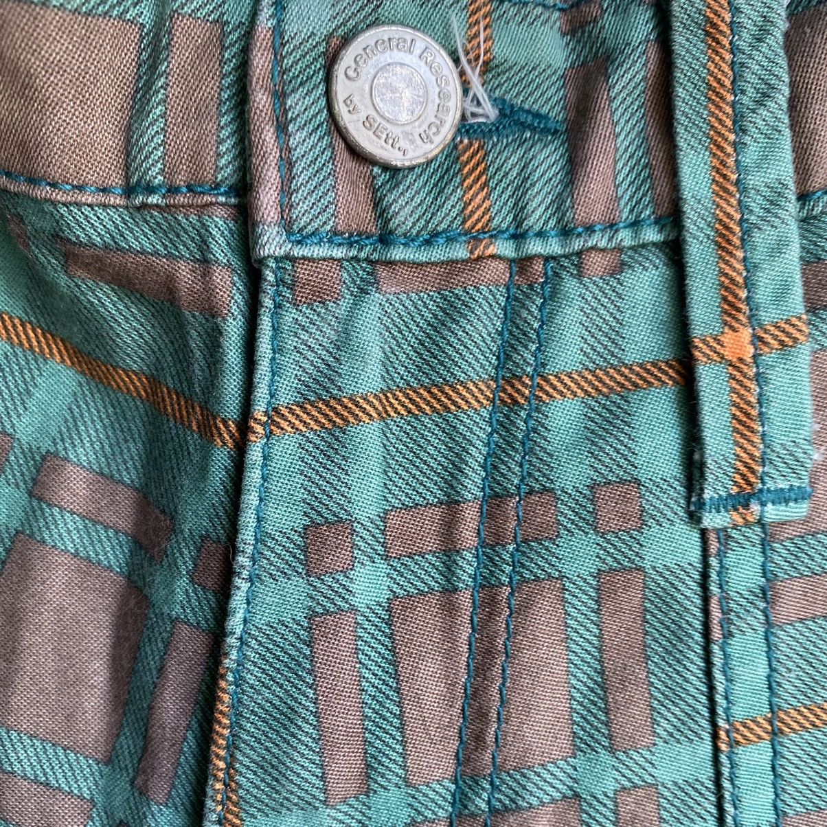 General Research SS 2002 Tartan Printed Cotton Drill Pants Size US 31 - 5 Thumbnail