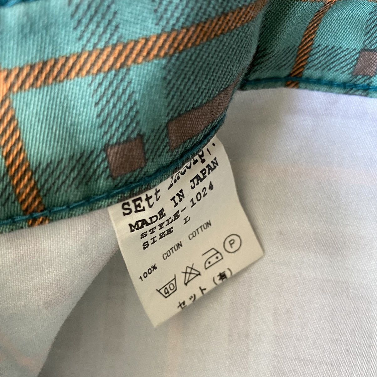 General Research SS 2002 Tartan Printed Cotton Drill Pants Size US 31 - 6 Thumbnail