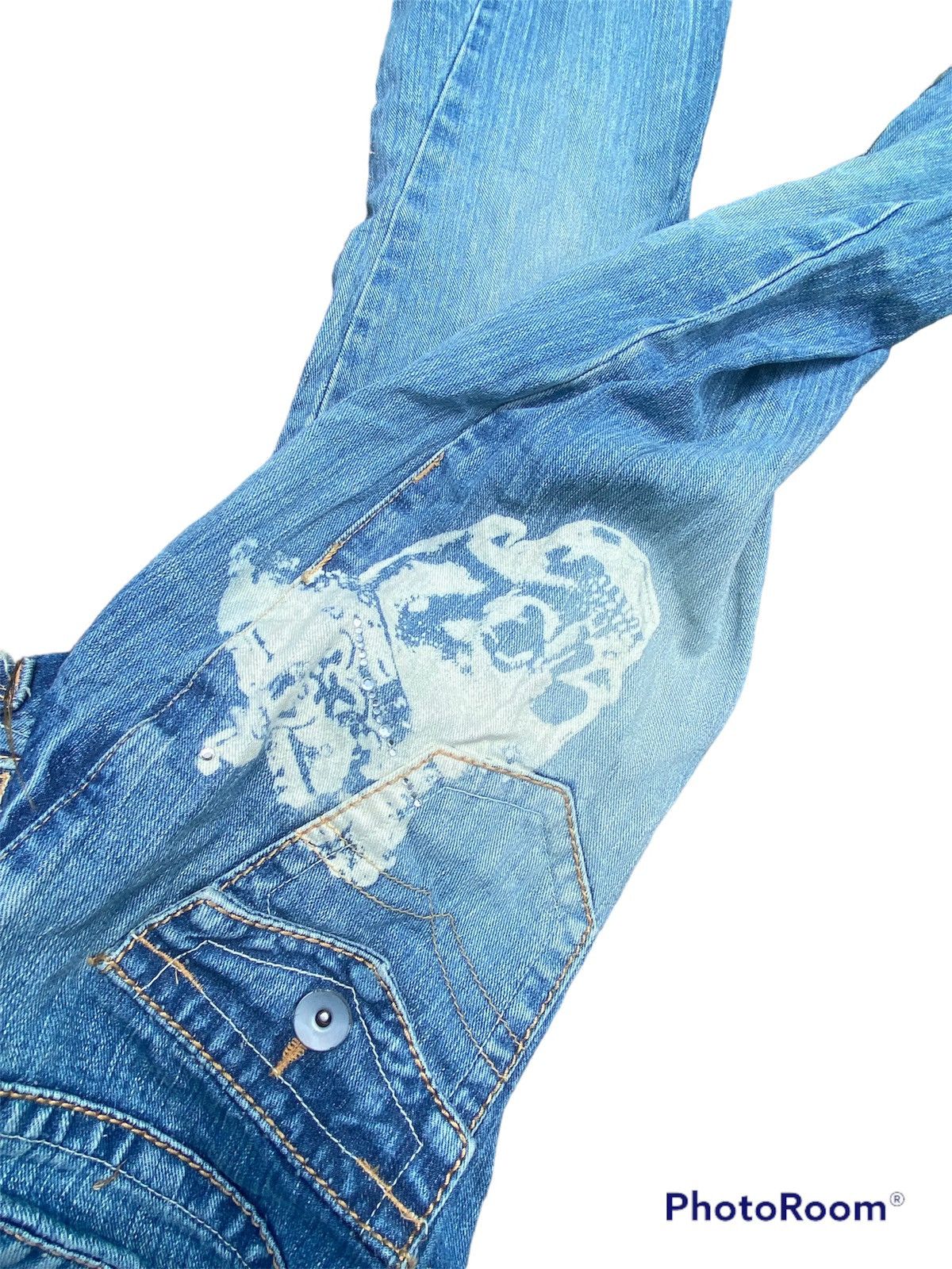 Japanese Brand T.T.U Skull Jeans Size 30" / US 8 / IT 44 - 3 Thumbnail