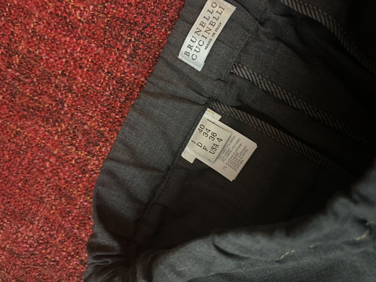 Brunello Cucinelli Brunello Cucinelli luxury wool grey pants Size 27" / US 4 / IT 40 - 6 Thumbnail