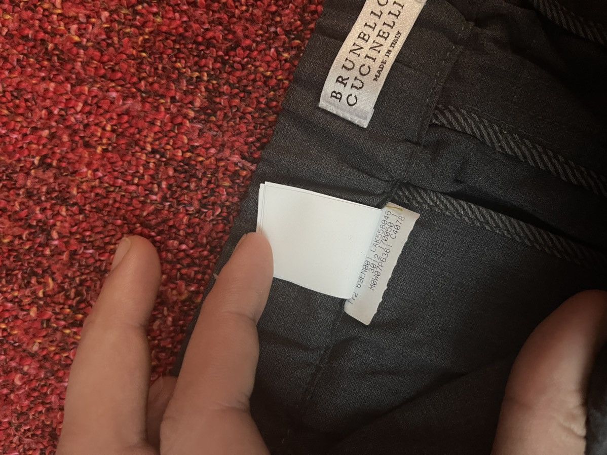 Brunello Cucinelli Brunello Cucinelli luxury wool grey pants Size 27" / US 4 / IT 40 - 11 Thumbnail