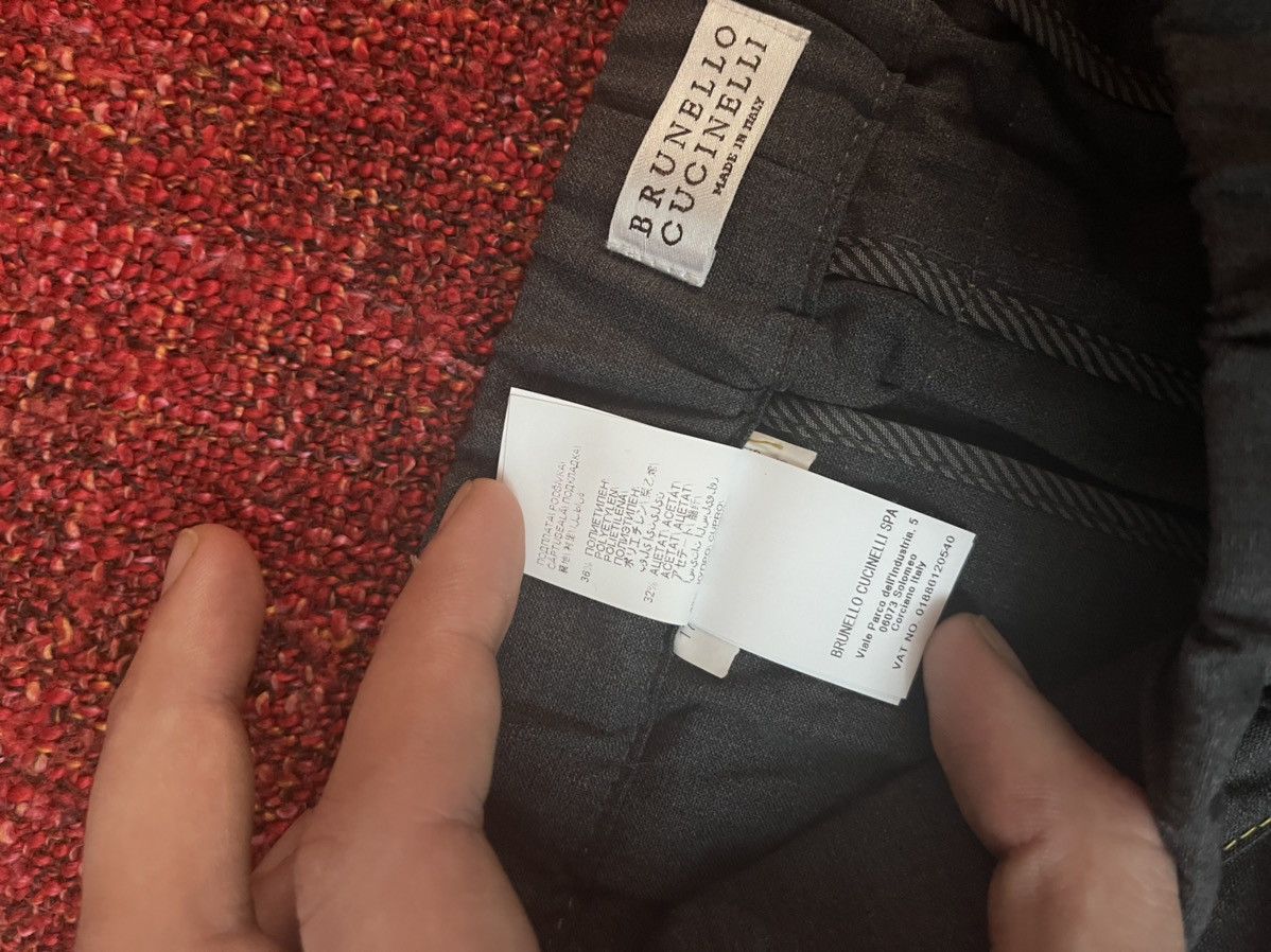 Brunello Cucinelli Brunello Cucinelli luxury wool grey pants Size 27" / US 4 / IT 40 - 9 Thumbnail