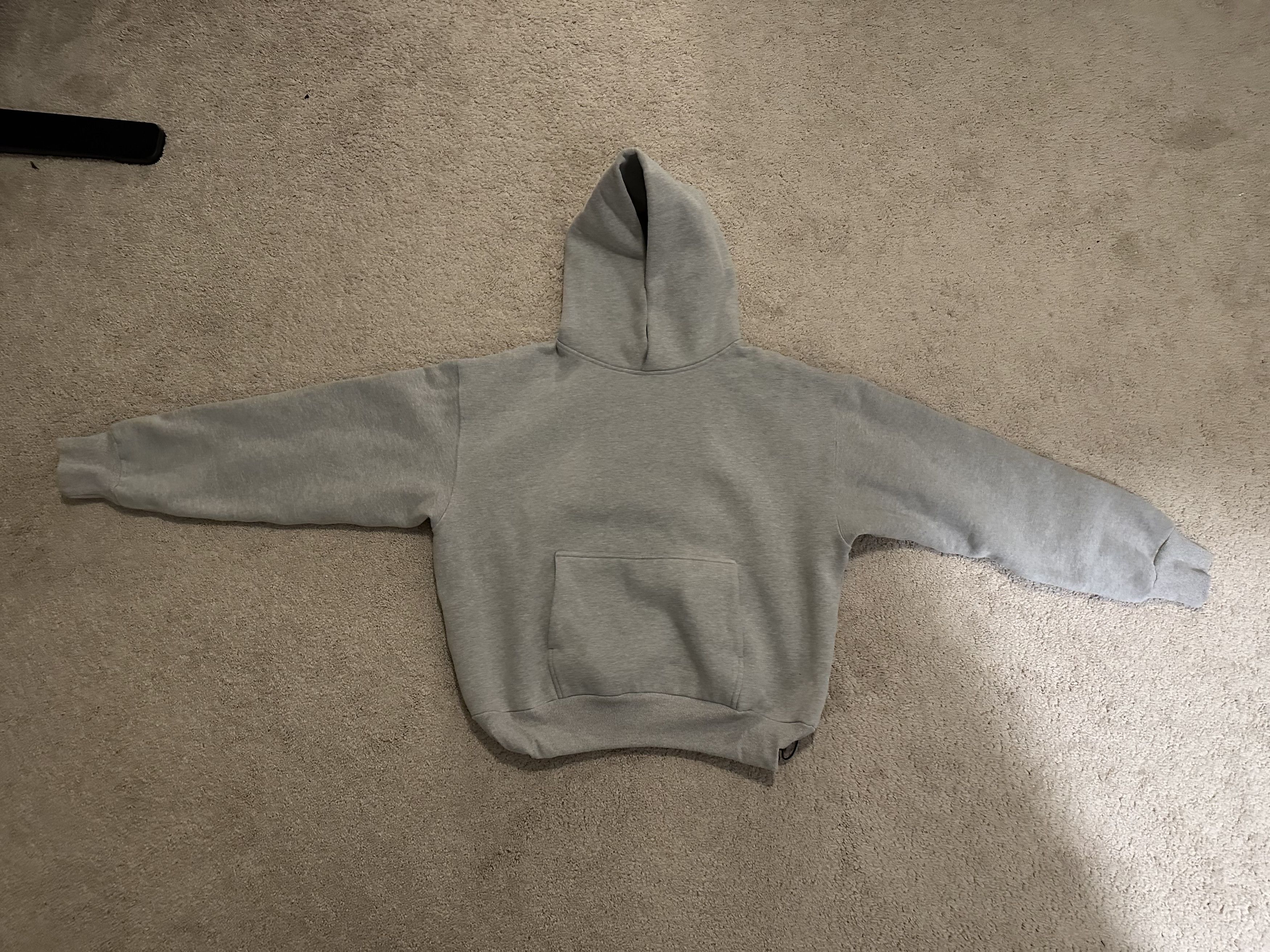 Streetwear Humane Blanks 900 GSM Light Gray Cropped Hoodie | Grailed