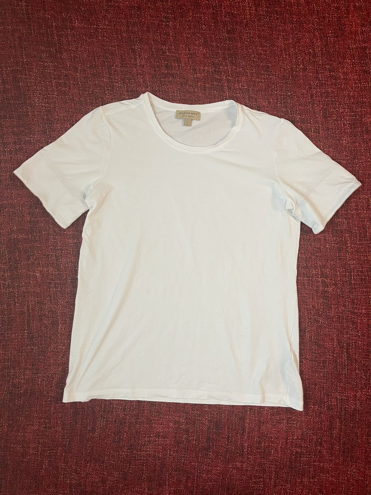 Burberry Burberry tartan sleeves white t-shirt Size L / US 10 / IT 46 - 2 Thumbnail