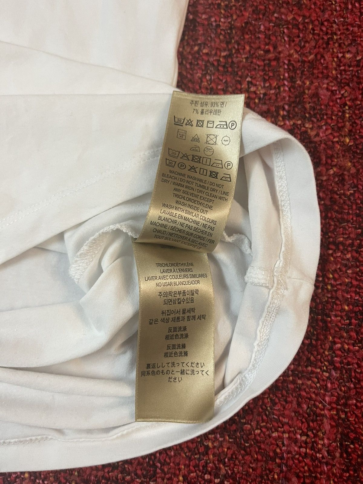 Burberry Burberry tartan sleeves white t-shirt Size L / US 10 / IT 46 - 6 Thumbnail