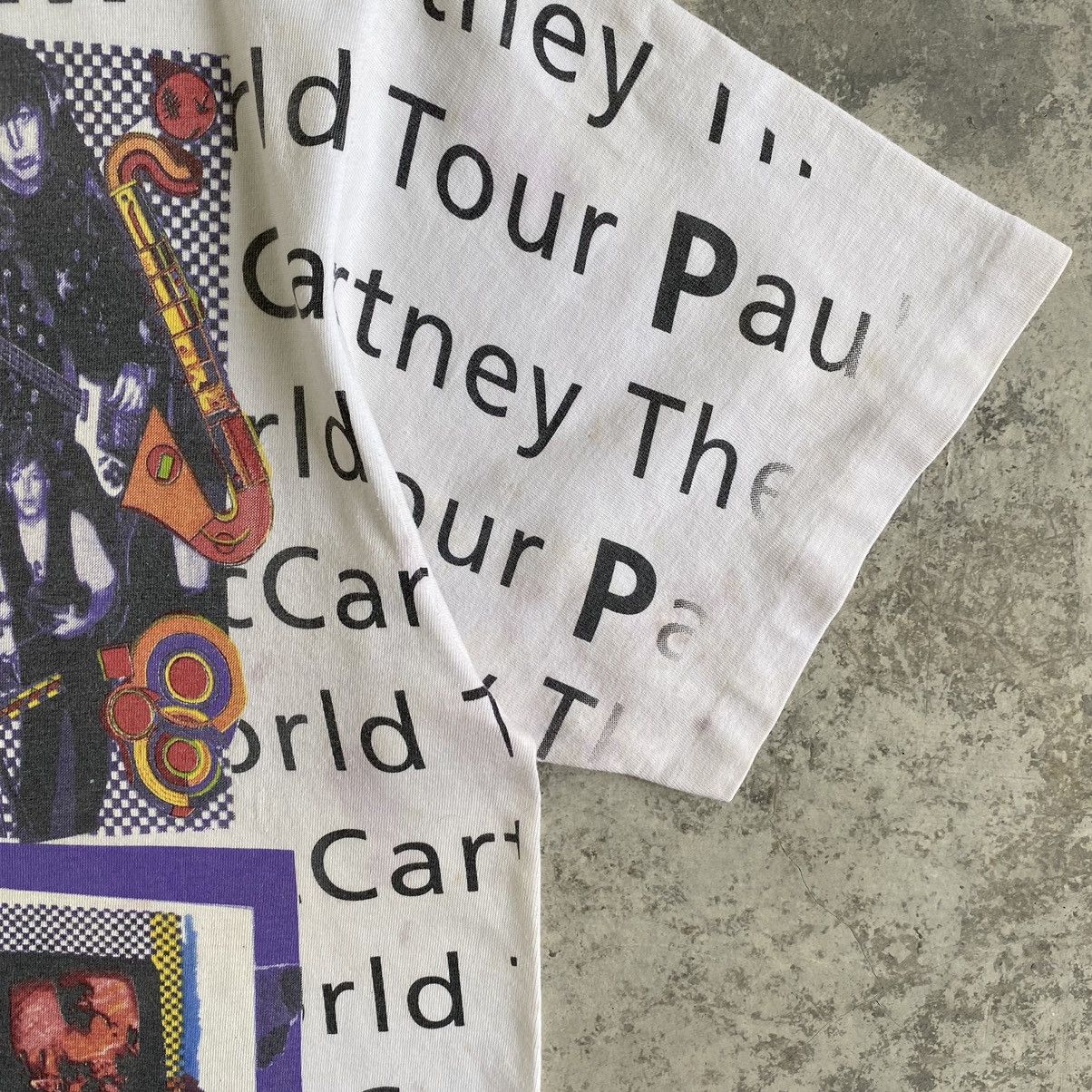 Band Tees Vintage 1993 Paul McCartney OVP Promo Tour T-shirt Size US XL / EU 56 / 4 - 5 Thumbnail