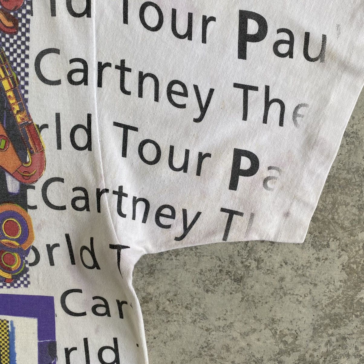 Band Tees Vintage 1993 Paul McCartney OVP Promo Tour T-shirt Size US XL / EU 56 / 4 - 6 Thumbnail