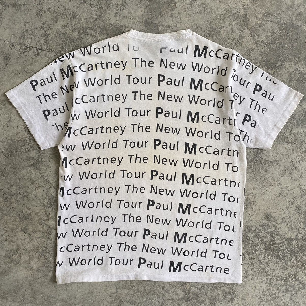 Band Tees Vintage 1993 Paul McCartney OVP Promo Tour T-shirt Size US XL / EU 56 / 4 - 11 Thumbnail